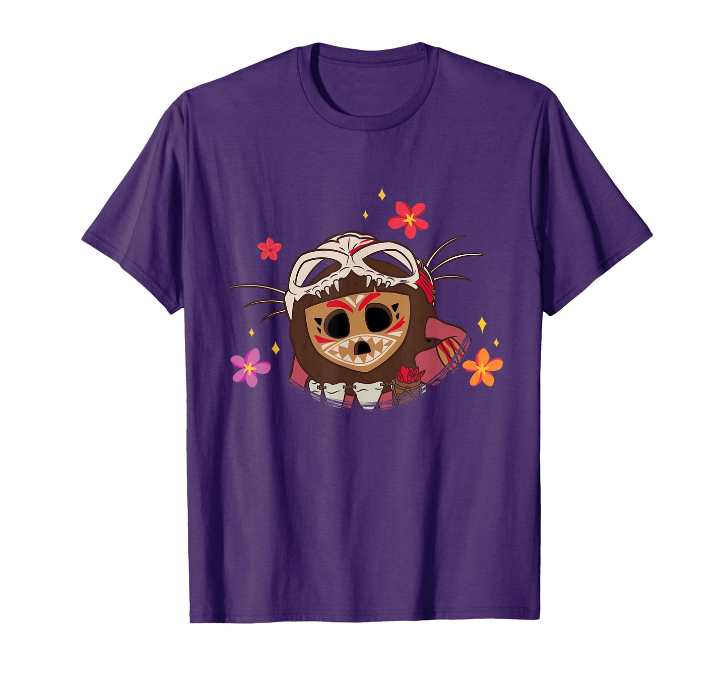 Disney Moana 2 Big Face Kotu Tropical Flowers Costume T-Shirt