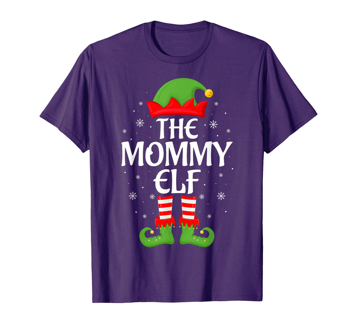 Mommy Elf Xmas Family Matching Elf Squad Christmas Women T-Shirt