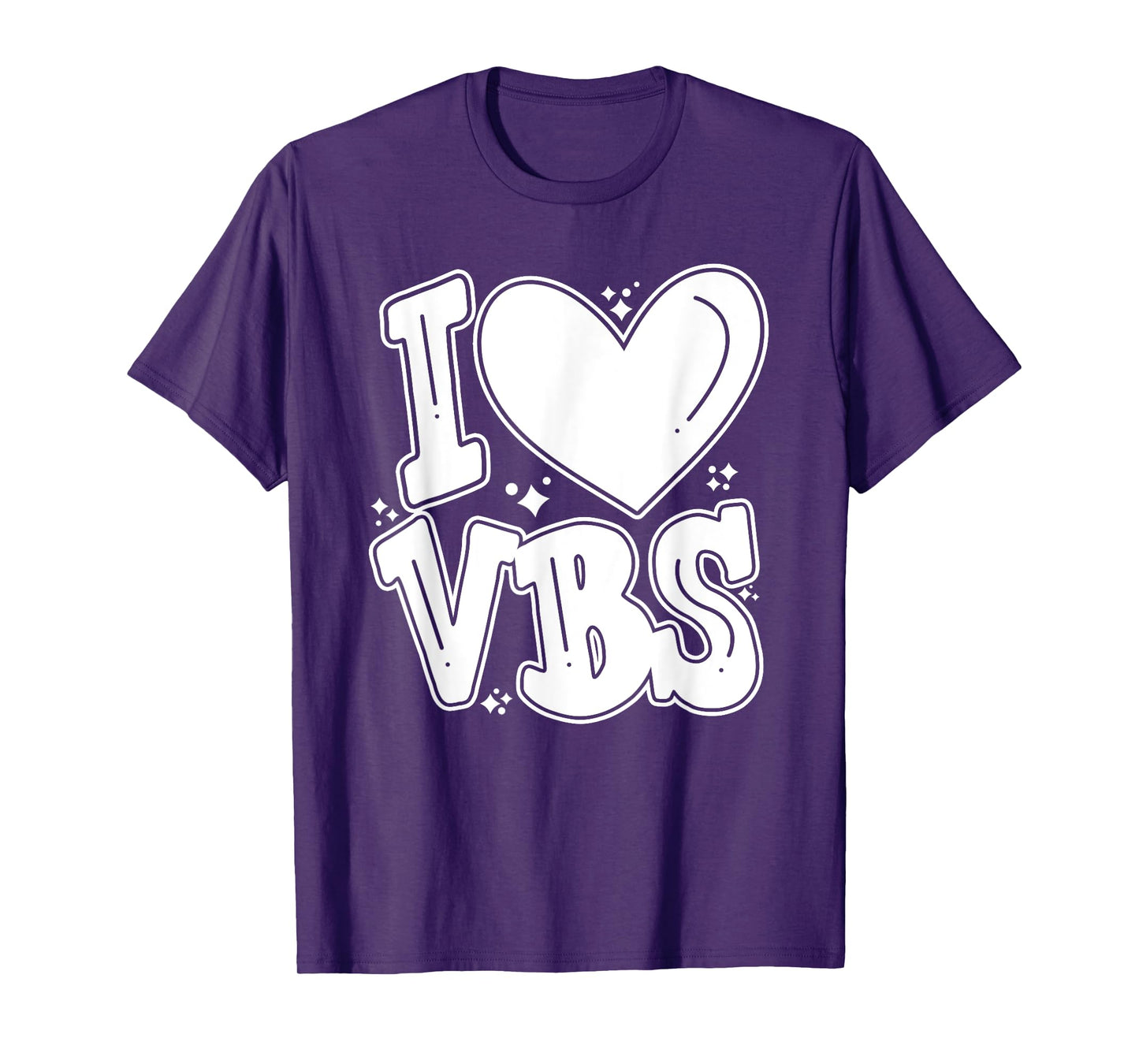I Love VBS 2024 Vacation Bible School Christian Summer Camp T-Shirt for Men Women Kids