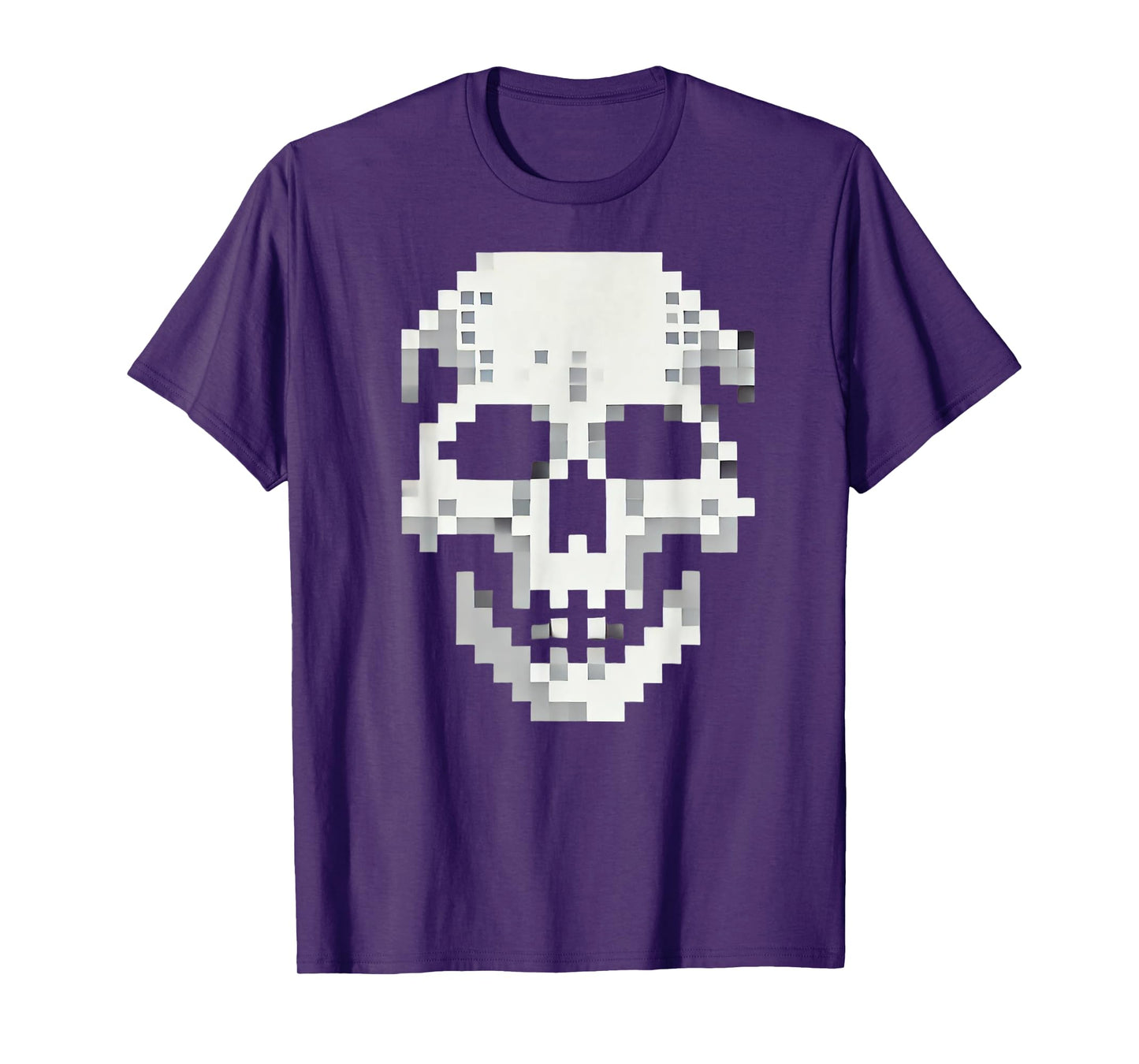 Skull for retro gaming and Halloween. Pixel 80s game skull T-Shirt