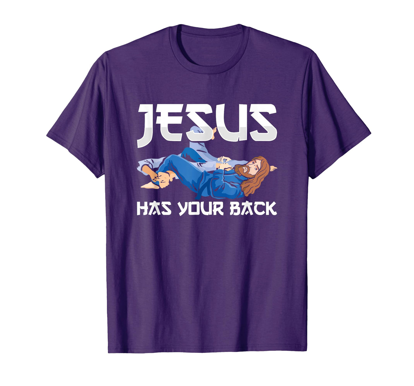 Jesus Has Your Back BJJ Jiujitsu Brazilian Jiu Jitsu T-Shirt