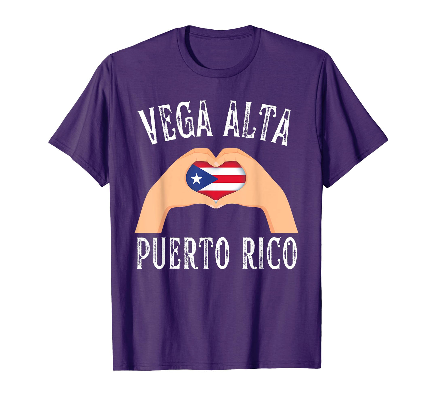 Puerto Rico Flag Heart Vega Alta City T-Shirt