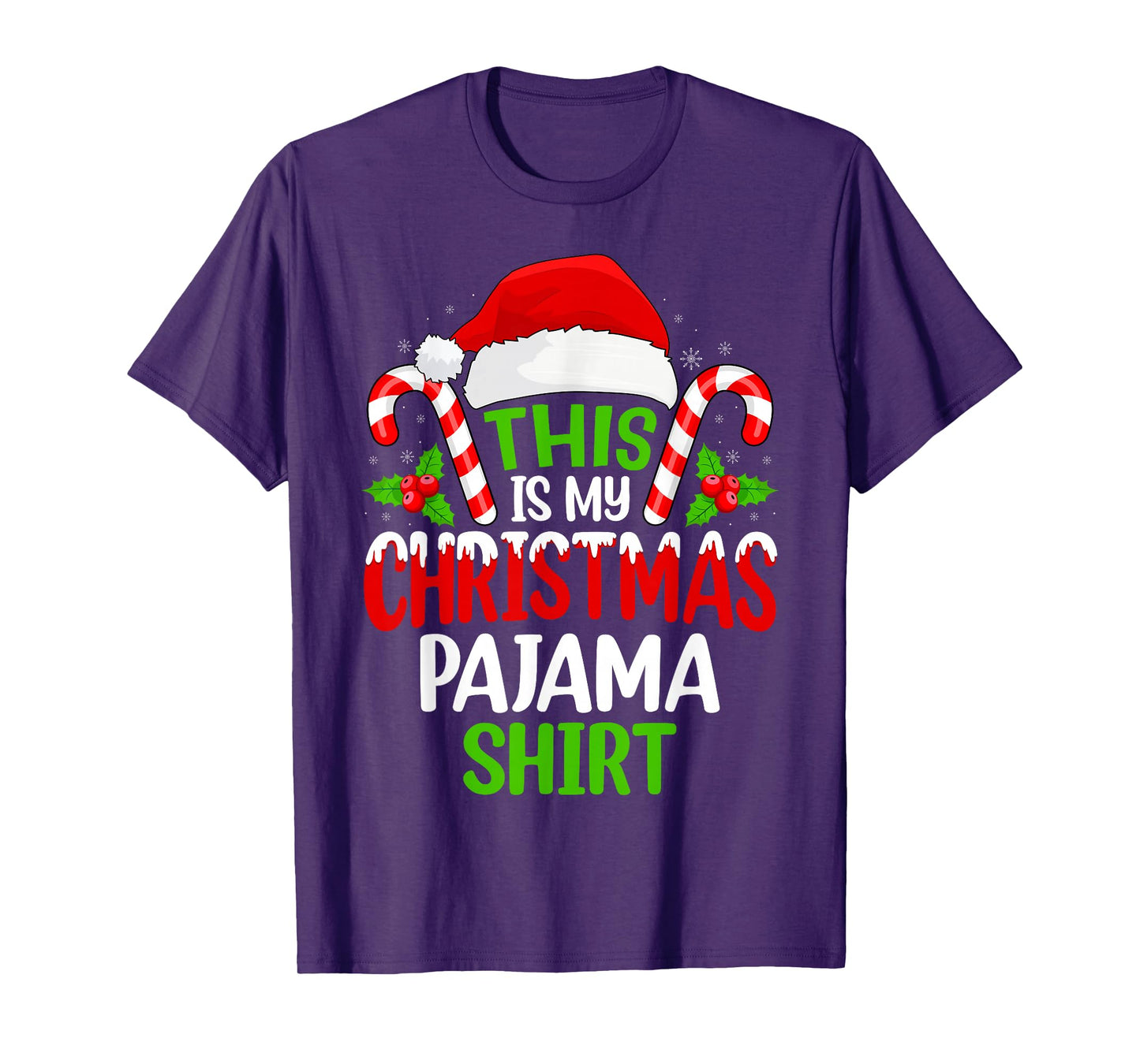 This is My Christmas Pajama Matching Family Xmas Pajamas T-Shirt