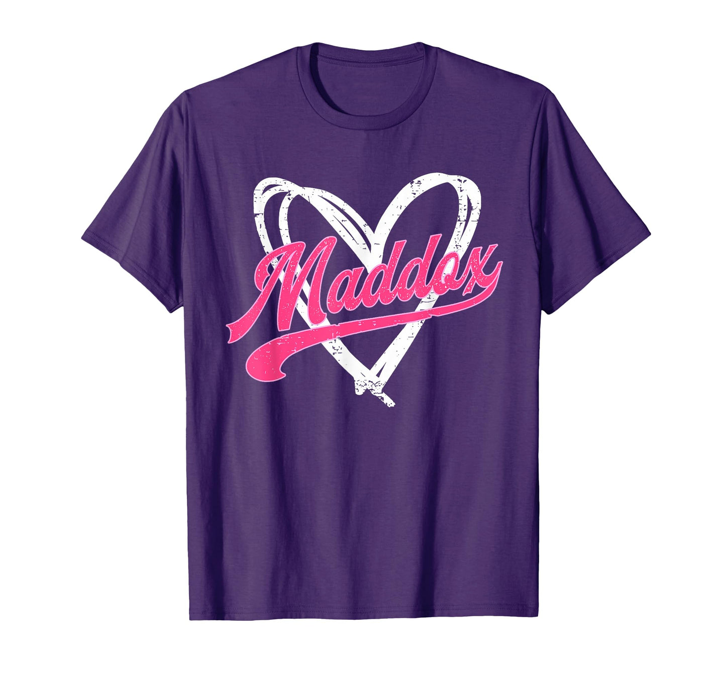Heart Personalized Name Maddox I Love Maddox Vintage T-Shirt
