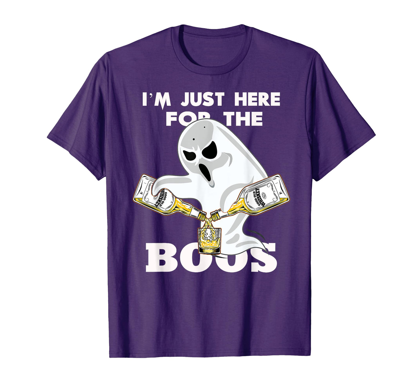 I'M JUST HERE FOR THE BOOZE SHIRT | Halloween | Ghost | Gift T-Shirt