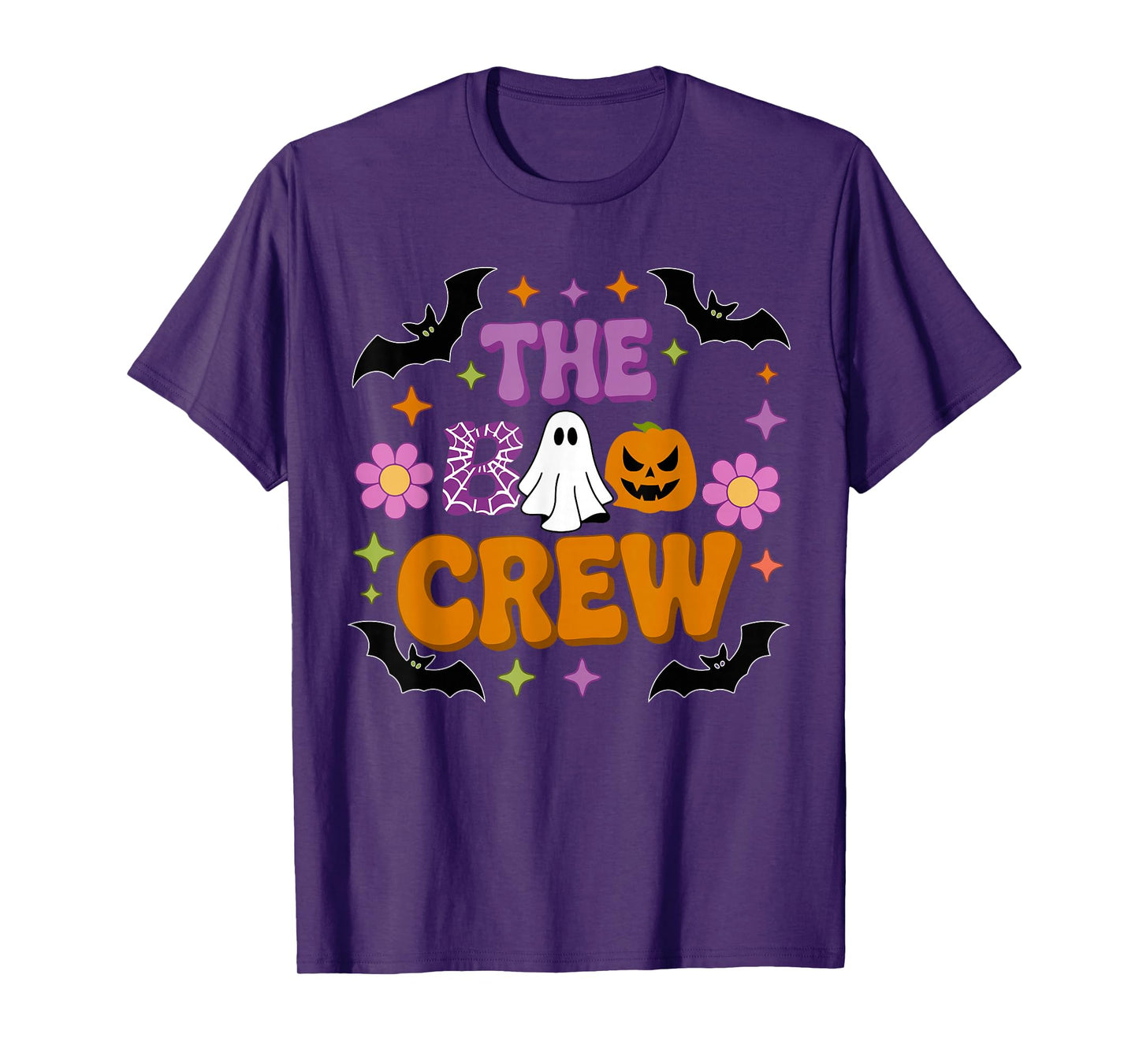 Halloween Ghost The Boo Crew Costume Matching Women Kids Men T-Shirt