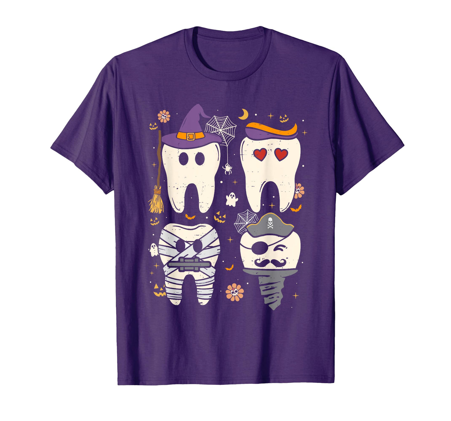 Halloween Dentist Witch Teeth Dental Crew Costume Men Women T-Shirt