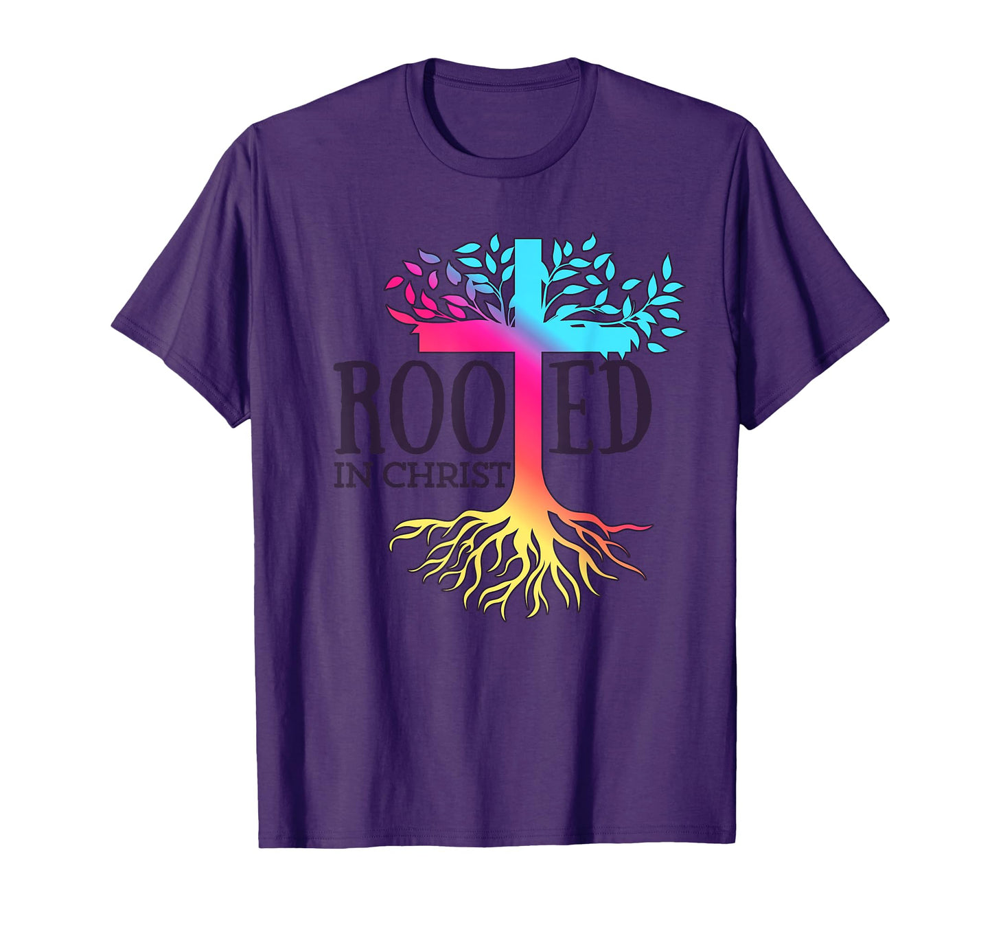 Rooted in Christ Tree Roots T-Shirt