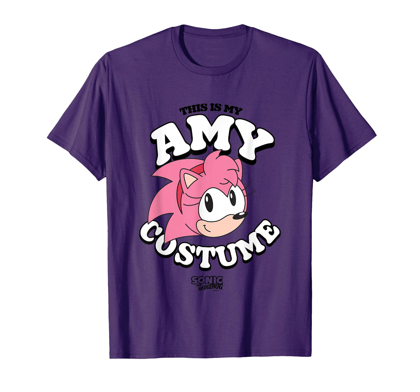 Sonic The Hedgehog Halloween This Is My Amy Retro Costume T-Shirt