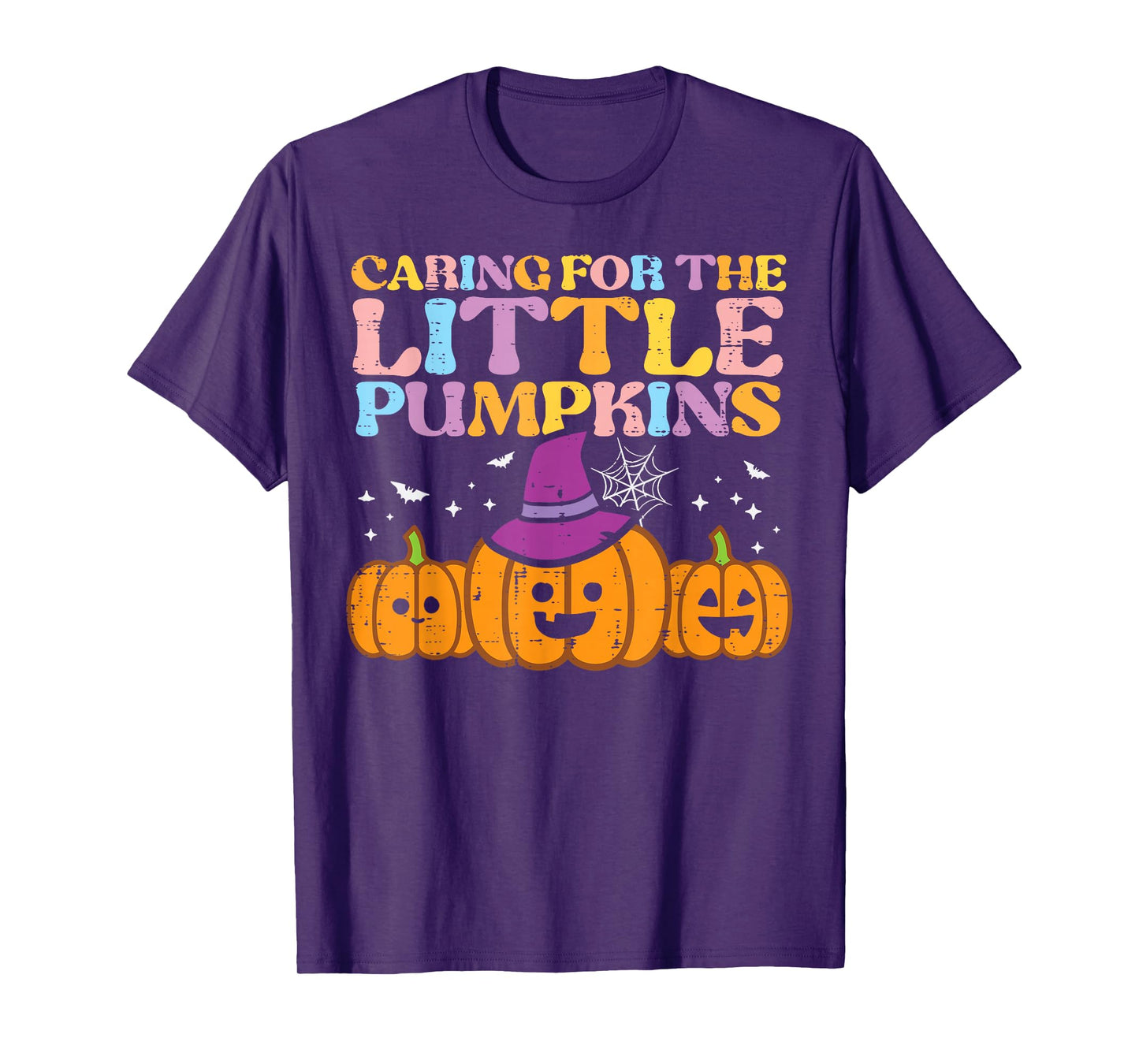 Halloween Nurse Caring Little Pumpkins Nicu Costume Women T-Shirt