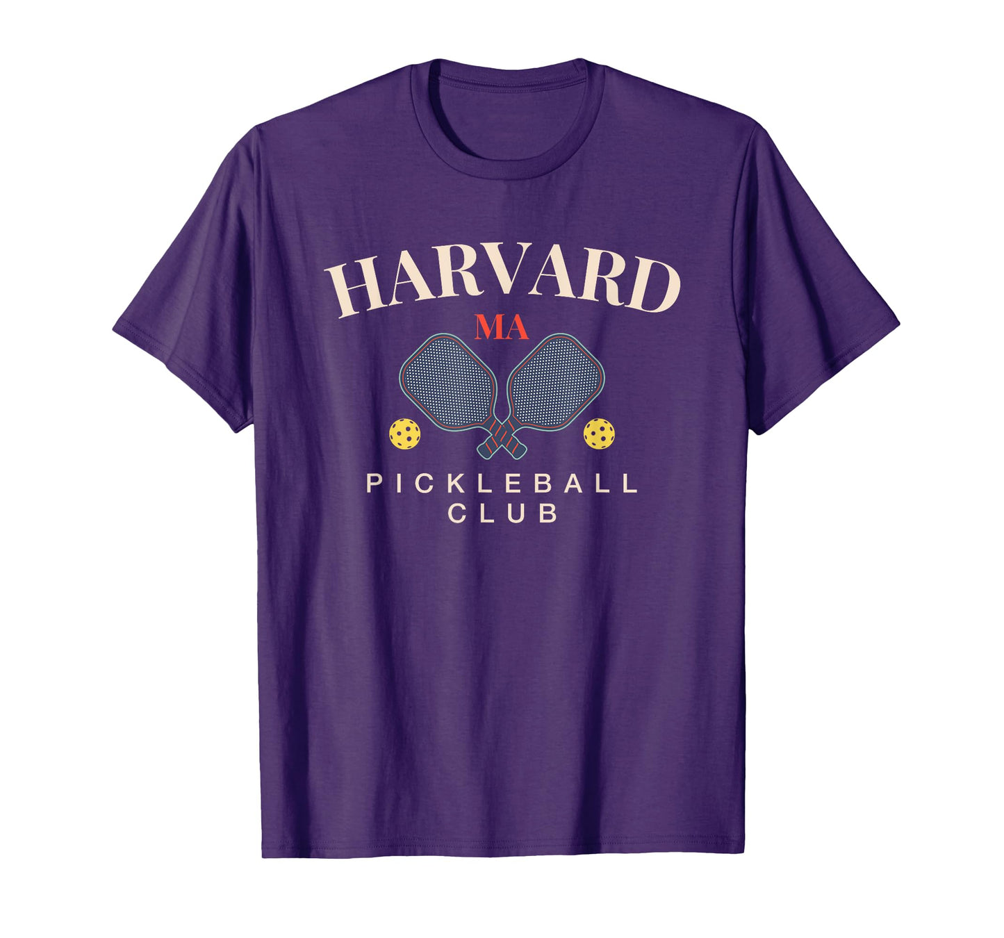 Harvard, MA Pickleball Club Tee for Paddle Lovers T-Shirt