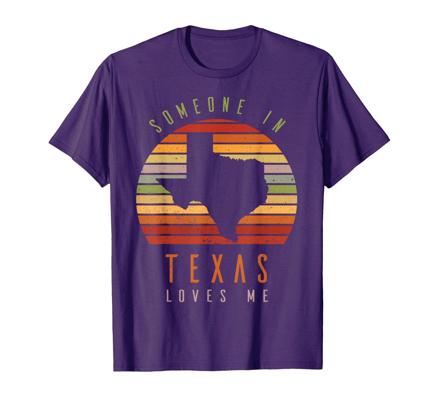 Someone In Texas Loves Me Vintage State Retro T-Shirt