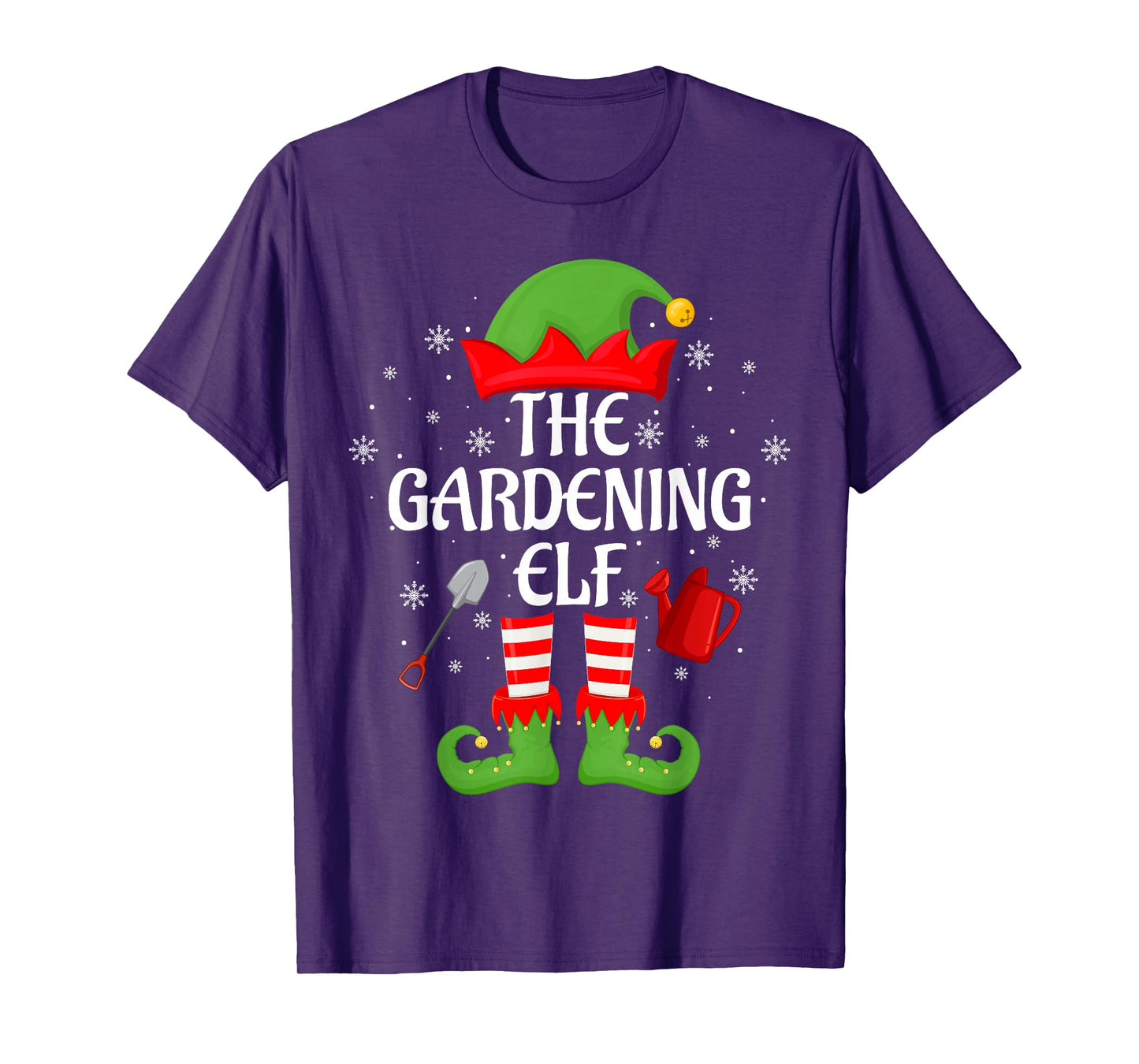 Gardening Elf Xmas Matching Family Elf Squad Christmas T-Shirt