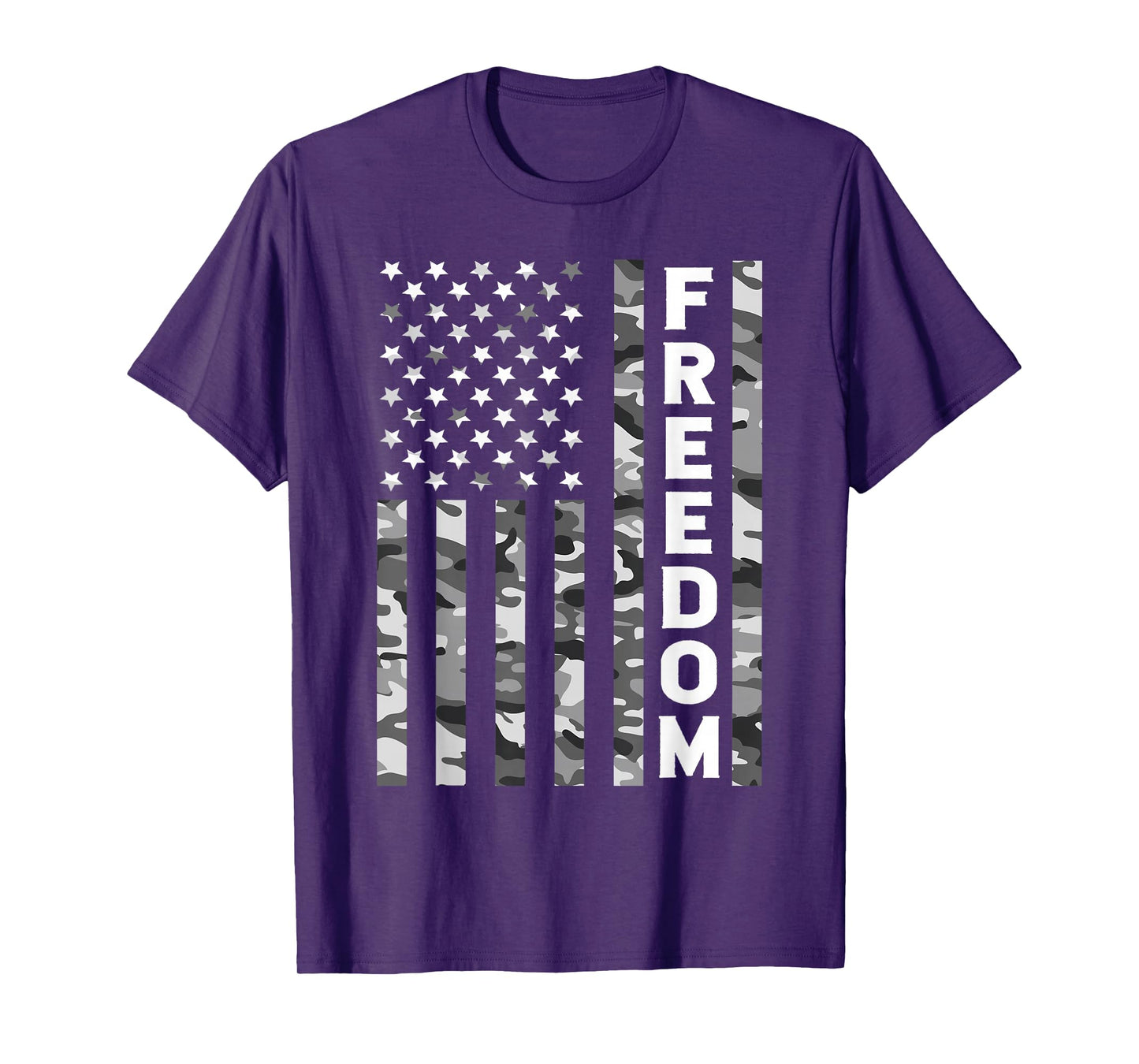 Vintage Freedom American Flag Camo T-Shirt