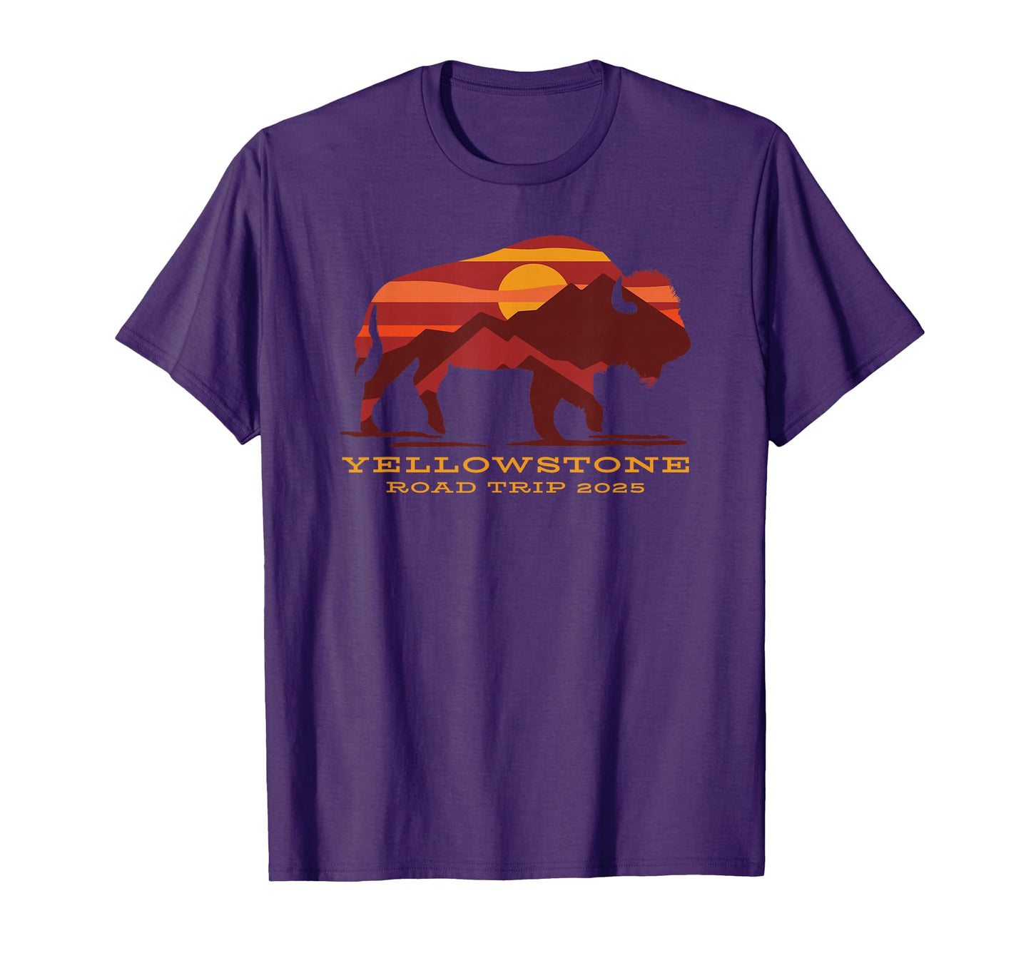 Yellowstone National Park Family Road Trip 2025 Matching T-Shirt