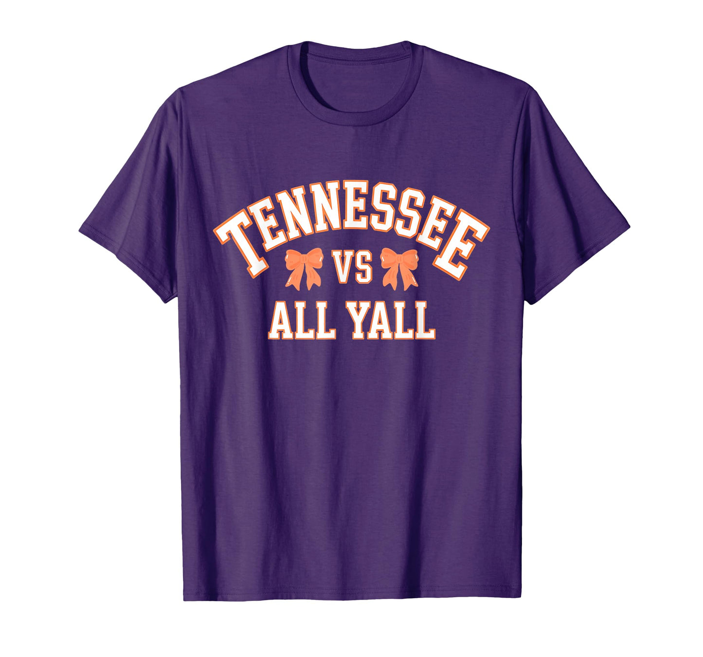 Funny Tennessee -vs- All Yall, Knoxville TN Orange Coquette T-Shirt
