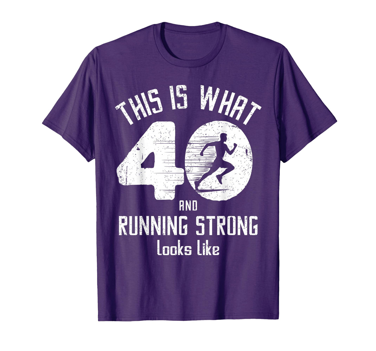 Funny Running 40th Birthday 40 Years Old I Love Running, Run T-Shirt
