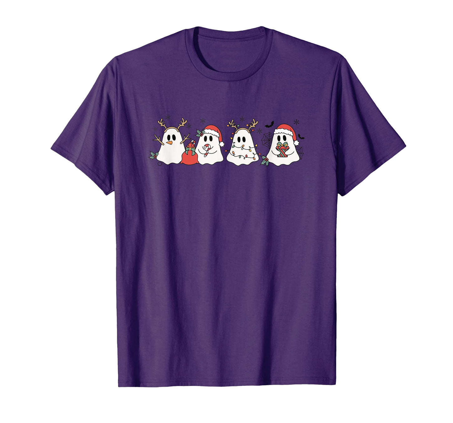 Ghost Merry Christmas Cute Funny Holiday Party Matching T-Shirt