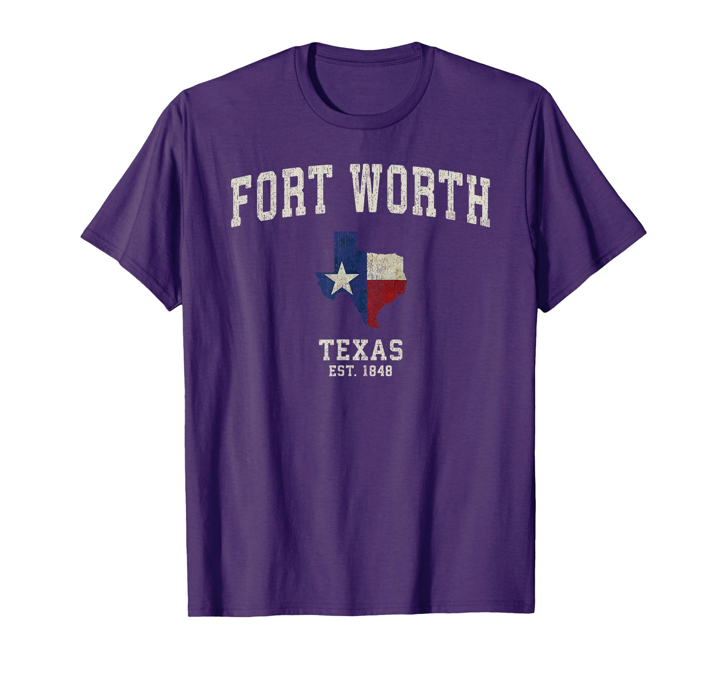 Vintage Fort Worth Texas State Flag T-Shirt