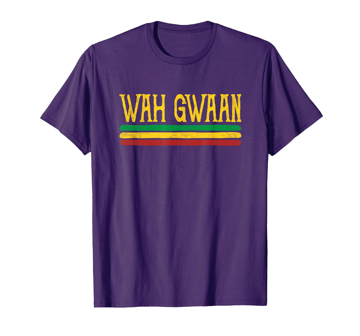 Wah Gwaan Funny Jamaica jamaican Colors Rasta Reggae T-Shirt