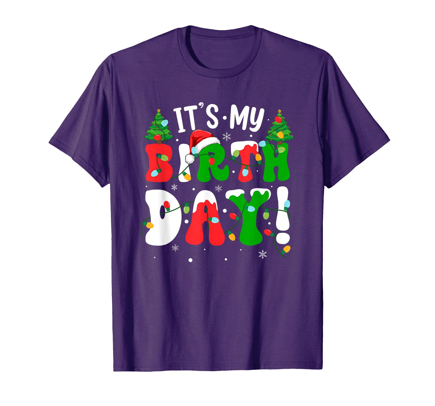 It's My Birthday Merry Christmas Bday Boys Girls Kids Xmas T-Shirt