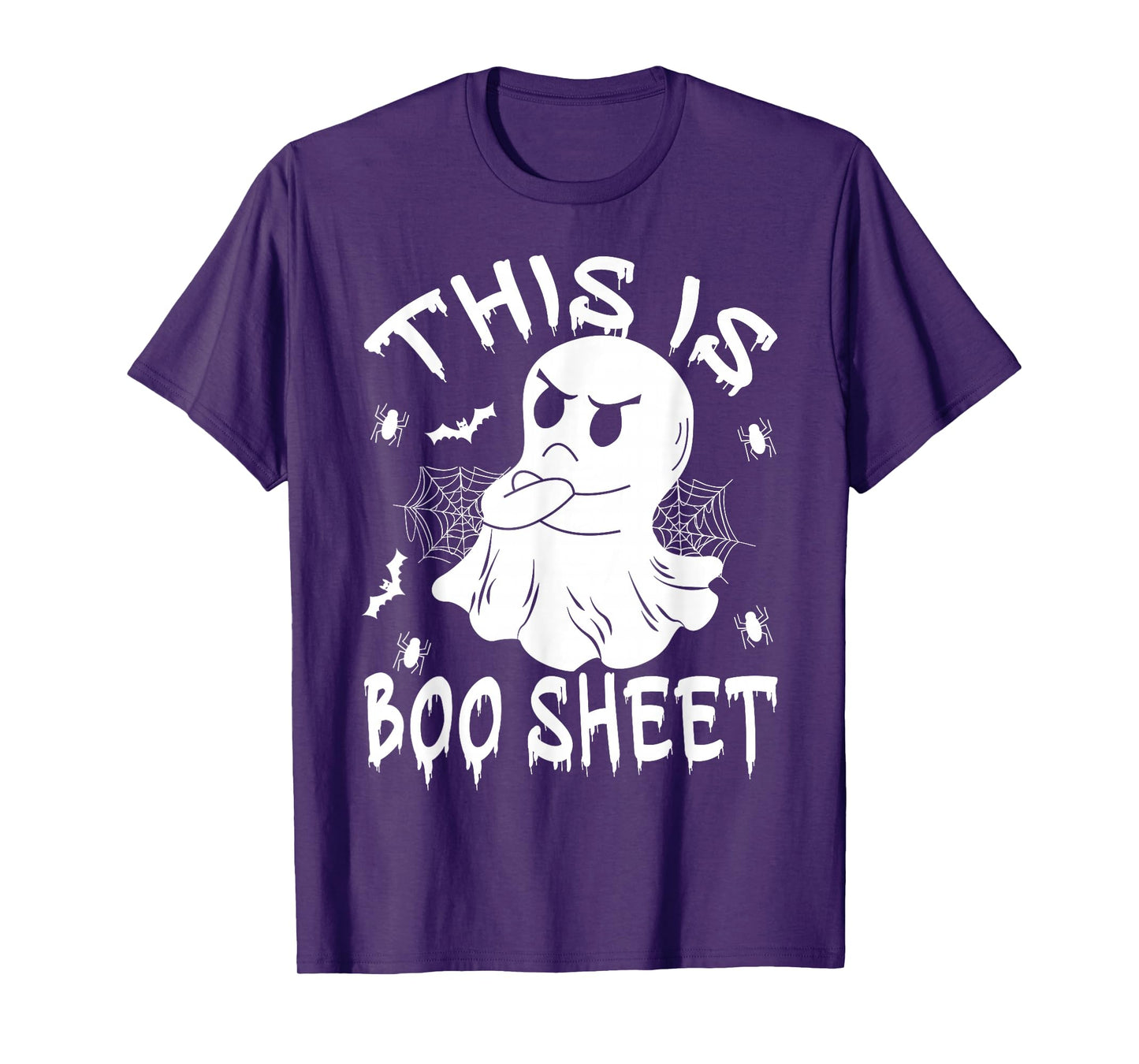 This is Boo Sheet Ghost Retro Halloween Costume Men Women T-Shirt