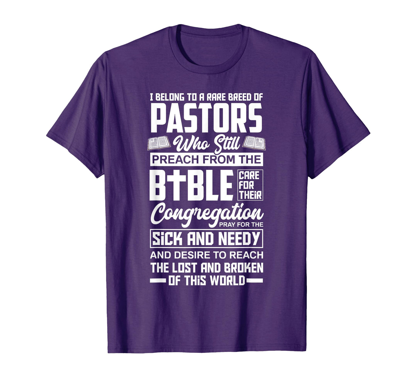 I Belong To A Rare Breed Of Pastors Minister Clergy Pastor T-Shirt