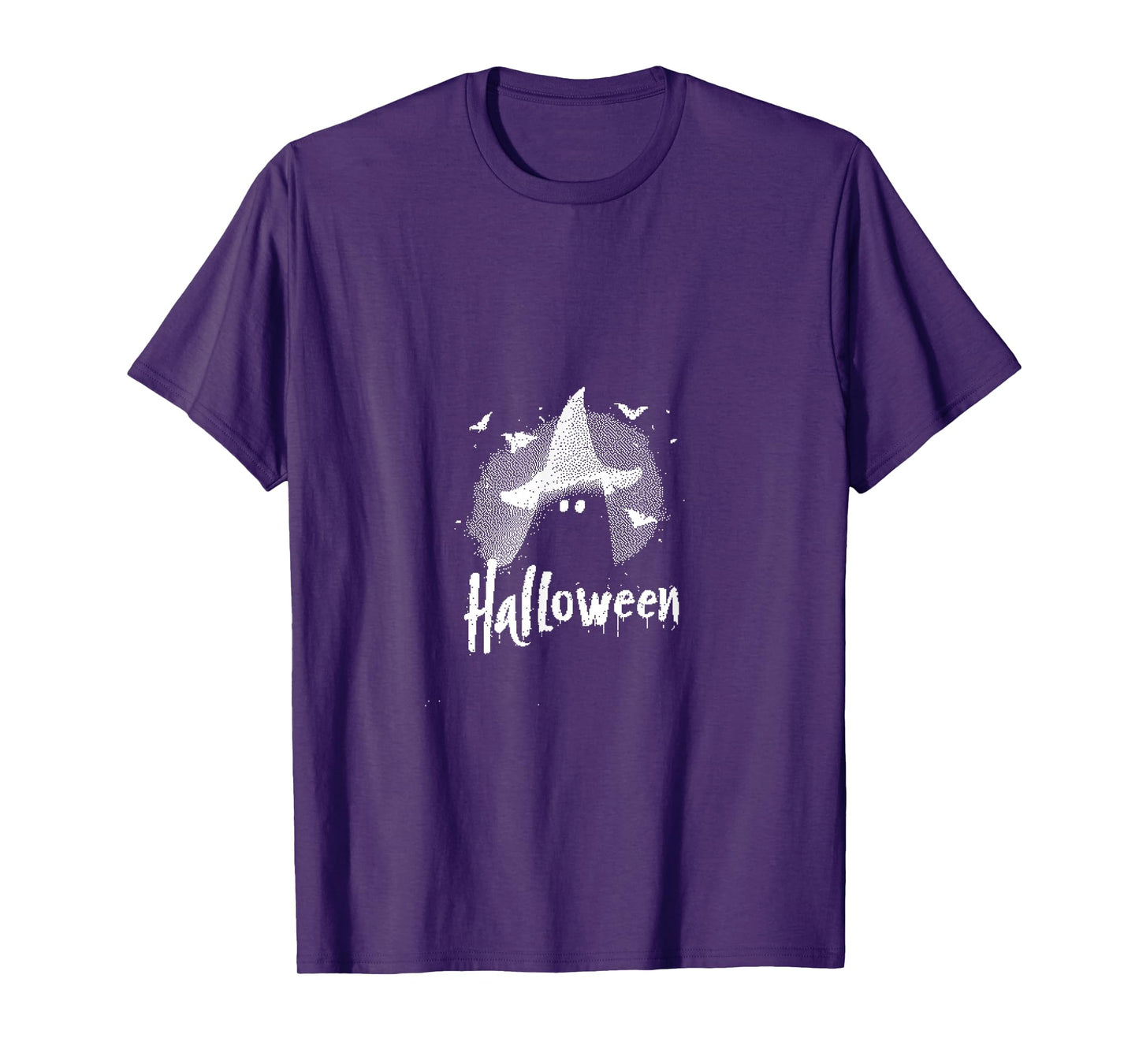 Cute Witchy Halloween Moon Magic Art T-Shirt