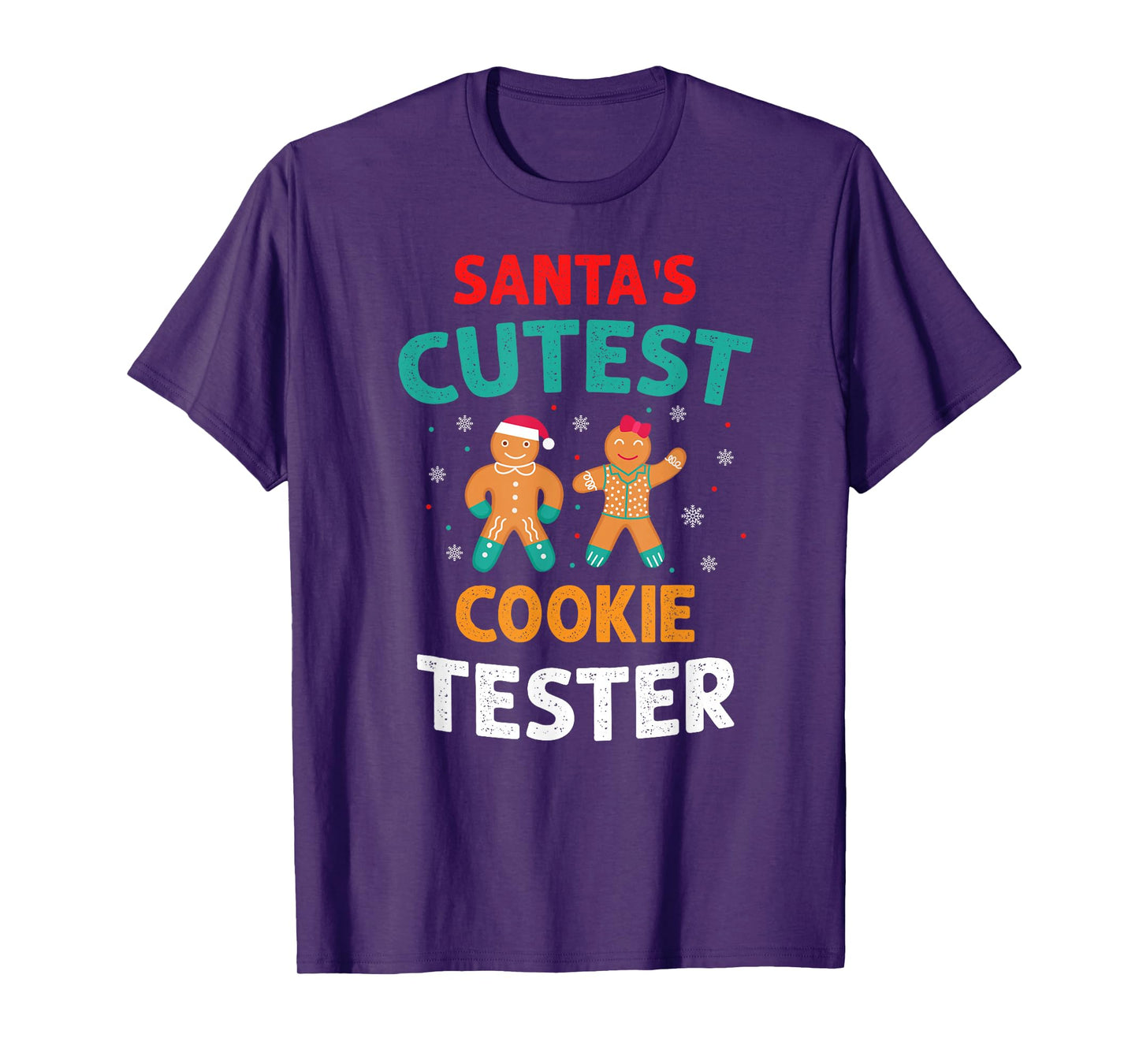 Santa's Cutest Cookie Sampler Christmas Funny Style T-Shirt