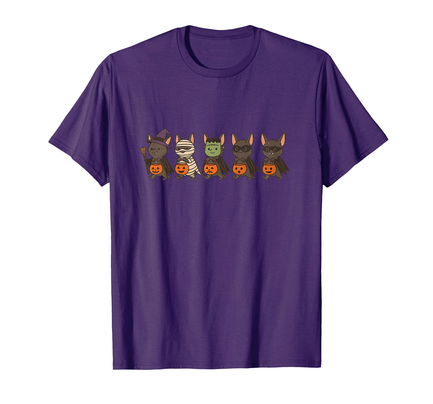 Kids Cute Bats Halloween Trick Or Treat Kids T-Shirt