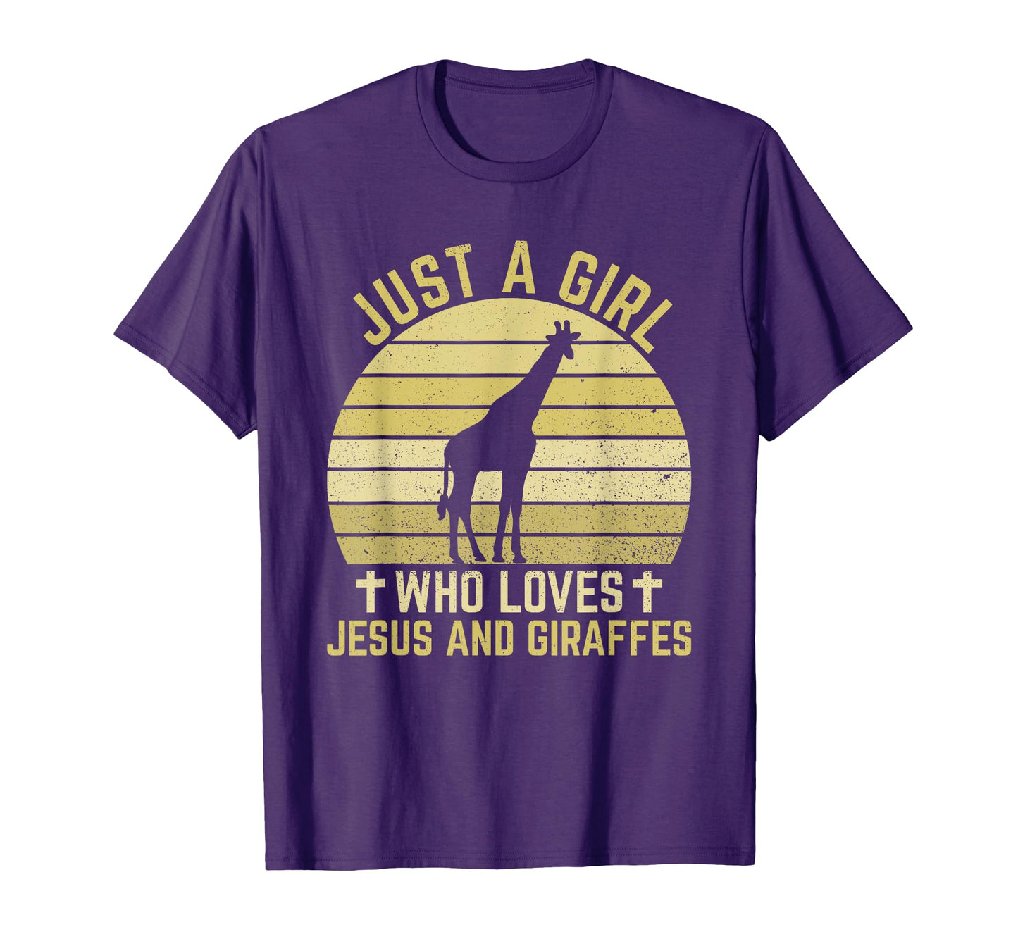Jesus And Giraffes - Christian Girl And Women T-Shirt