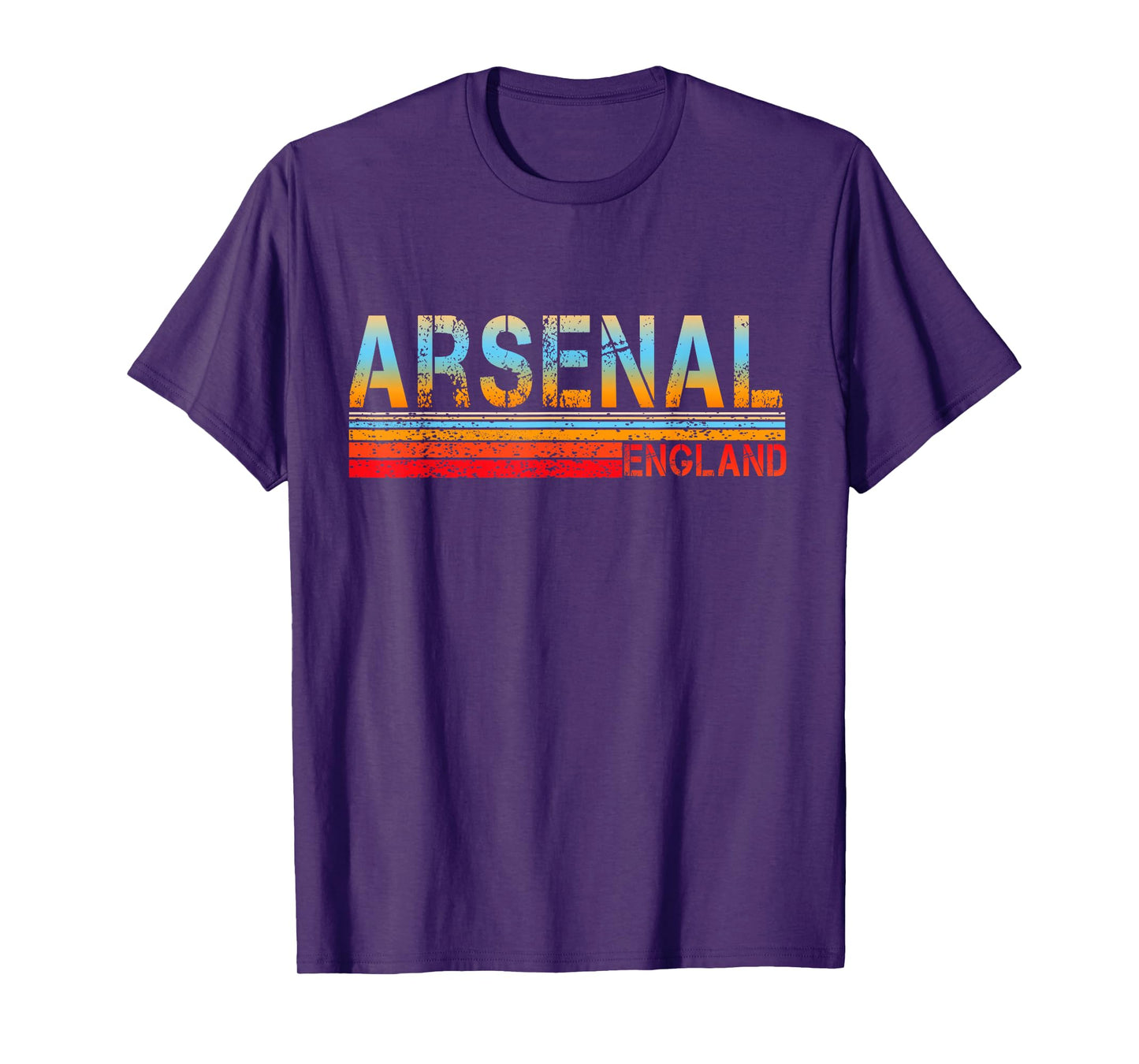 Love Heart Arsenal Tee Grunge Vintage Style Black Arsenal T-Shirt
