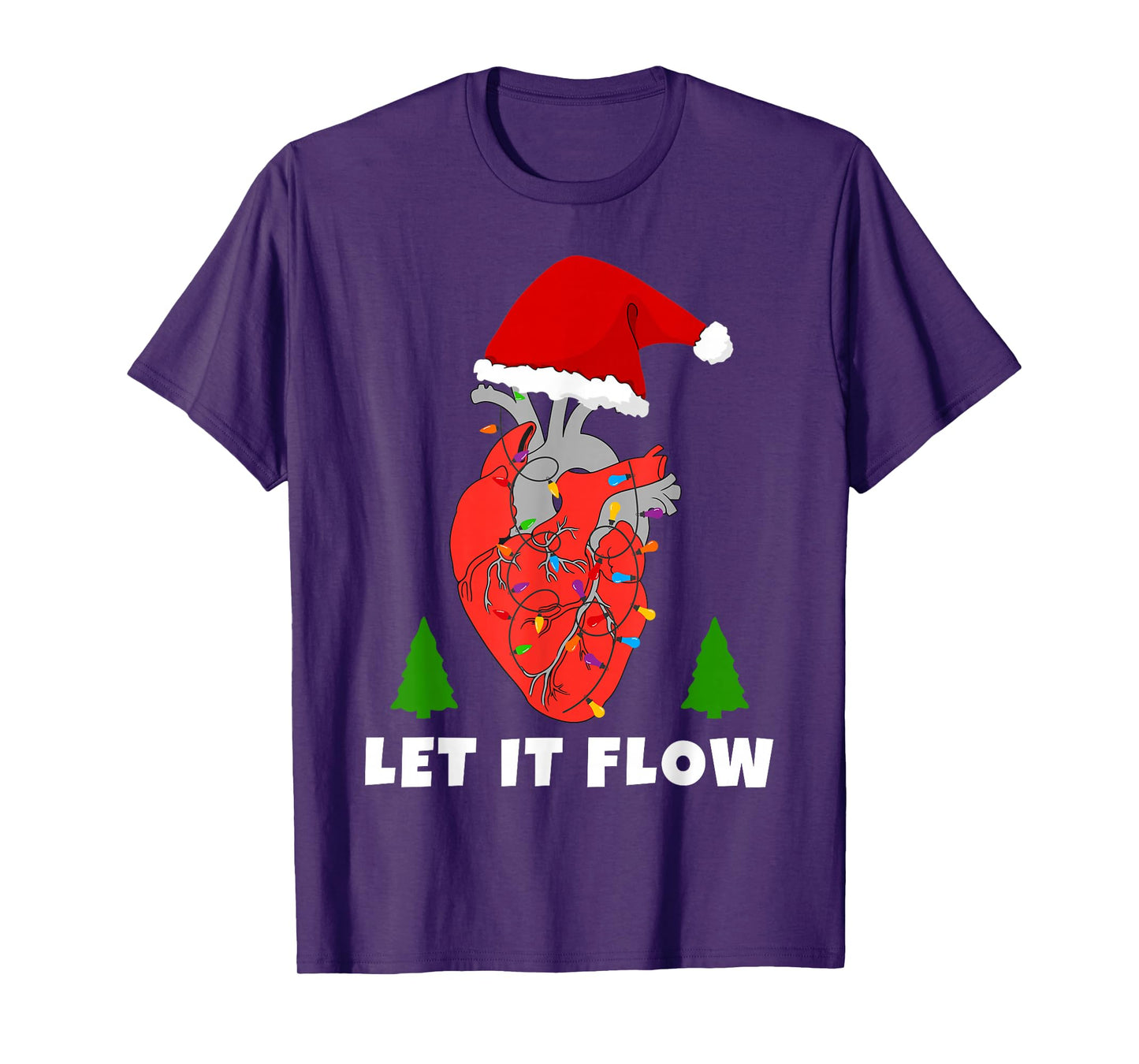 Funny Medical Christmas Anatomical Heart T-Shirt