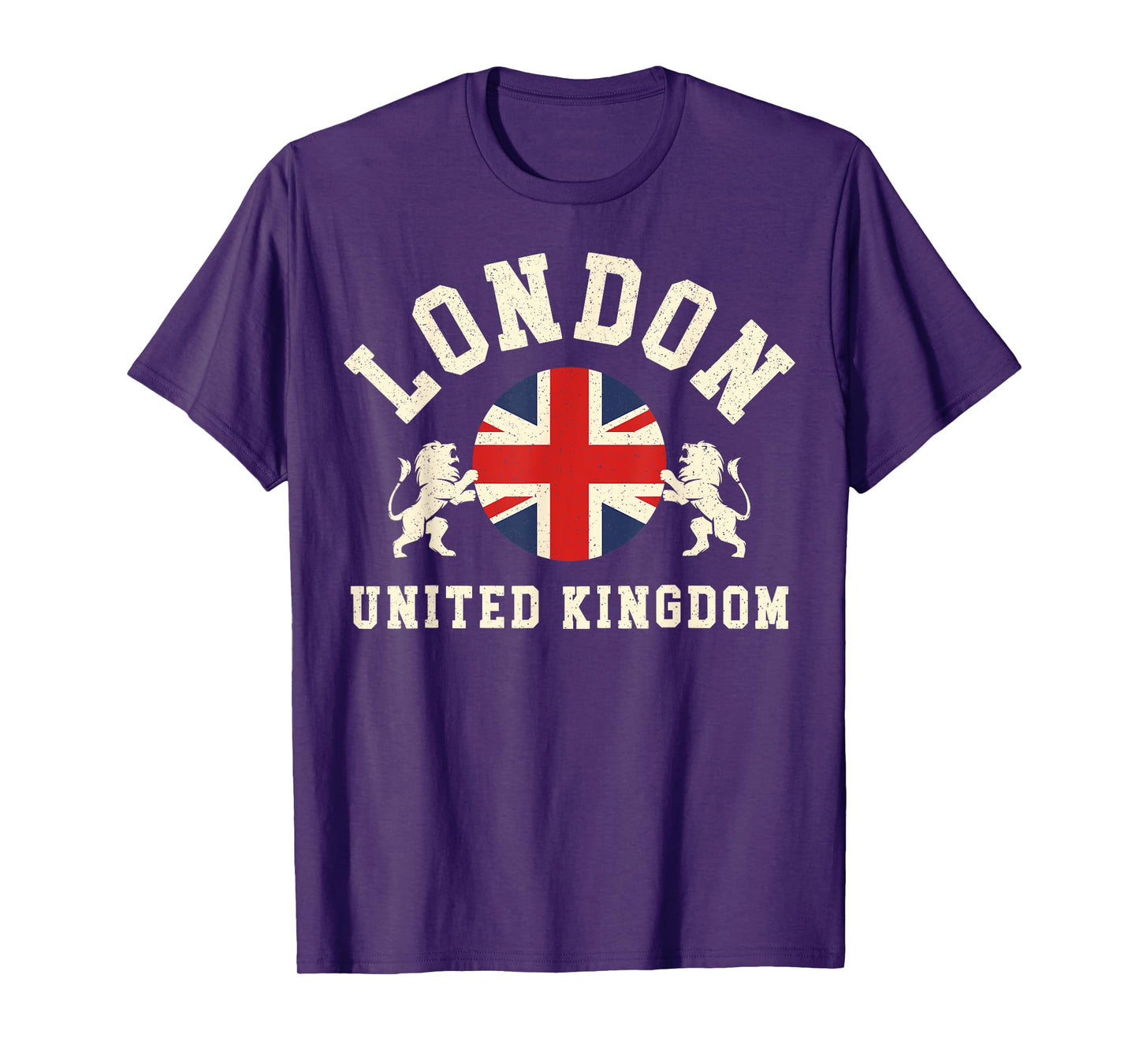 Vintage London United Kingdom UK Union Jack England Souvenir T-Shirt