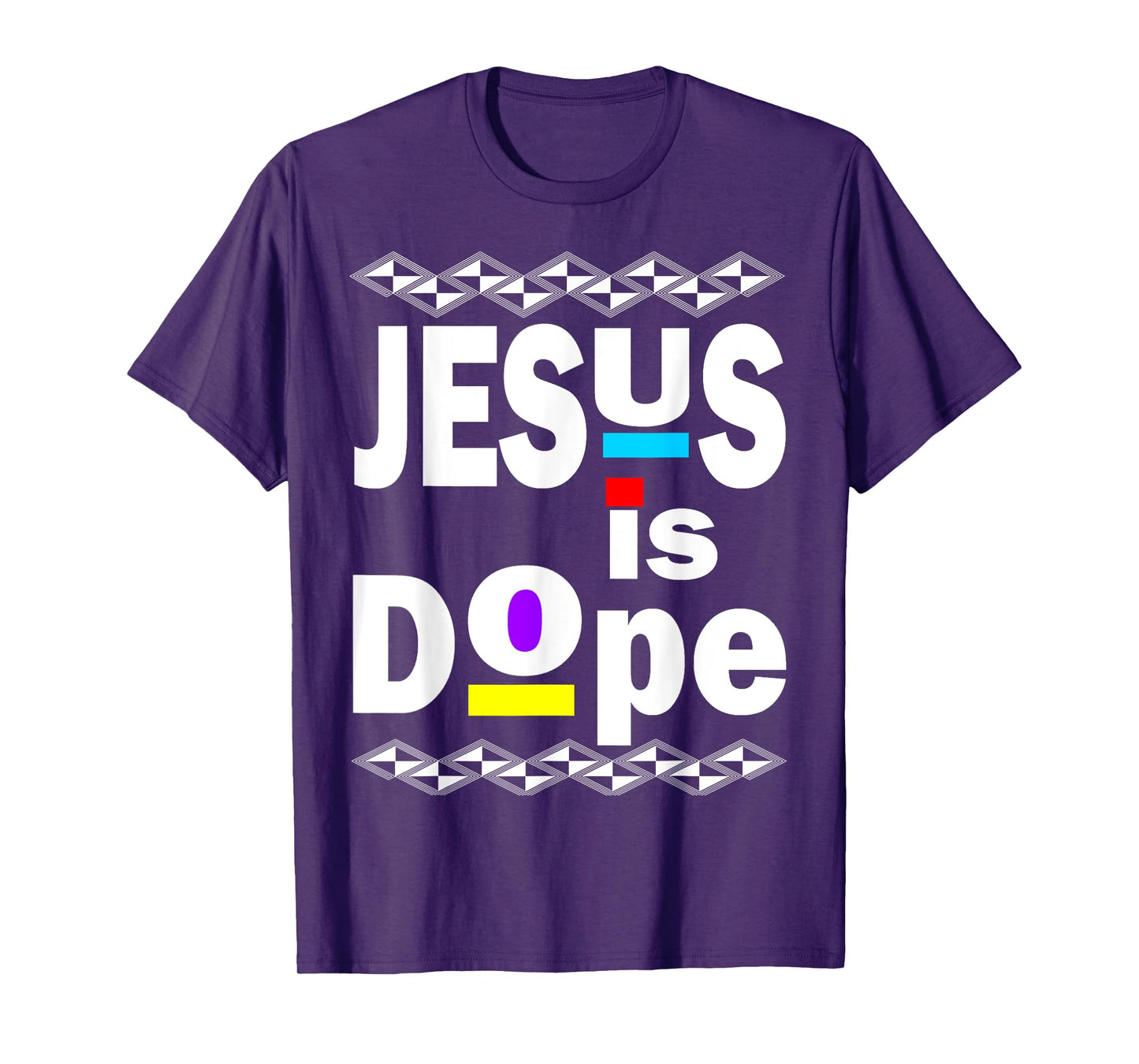 Jesus Is Dope Hip Hop 90s Inspired Afro Design for Christian T-Shirt