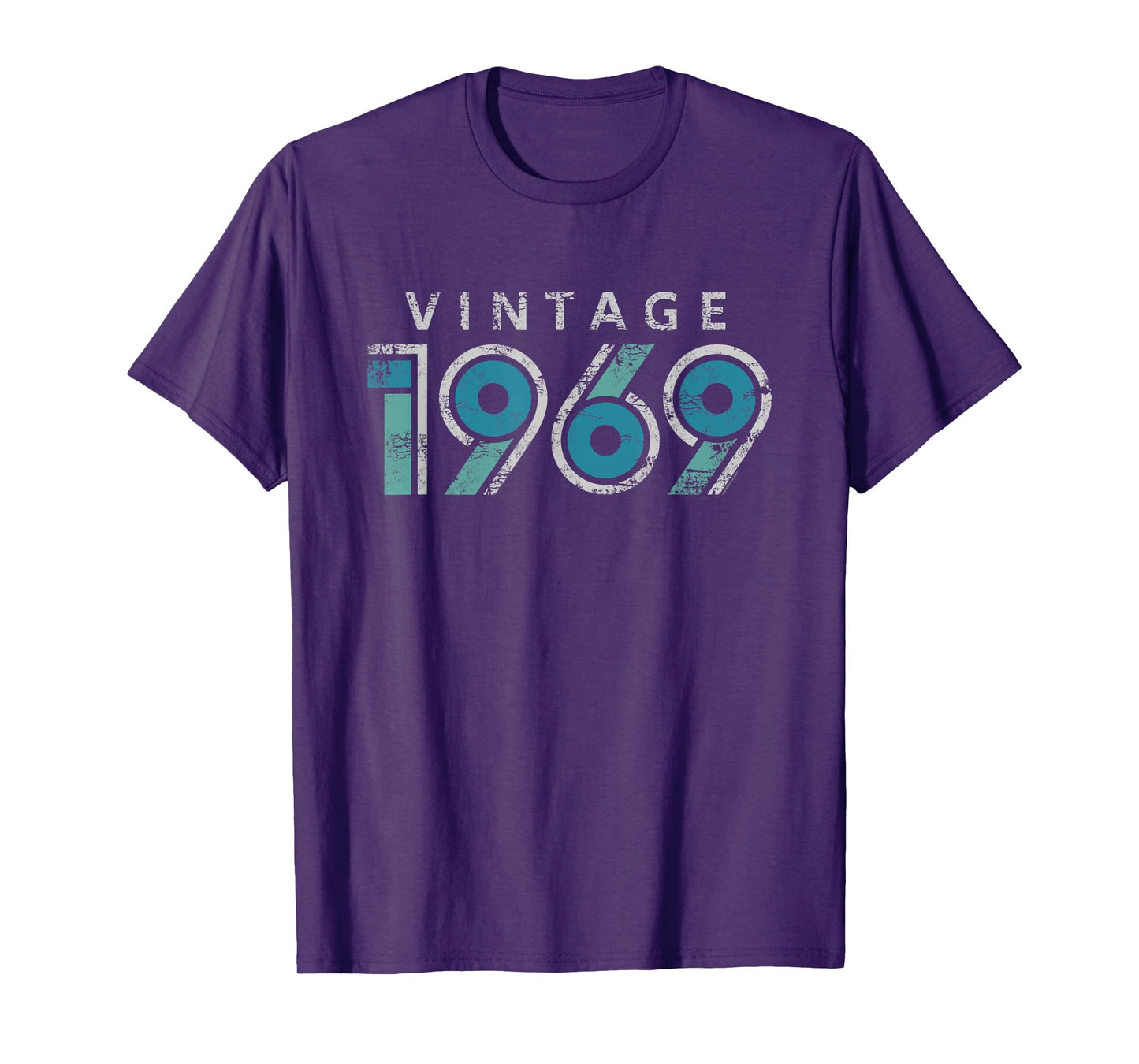 Vintage 1969 51st Birthday Gift Women's Men's Grunge Retro T-Shirt