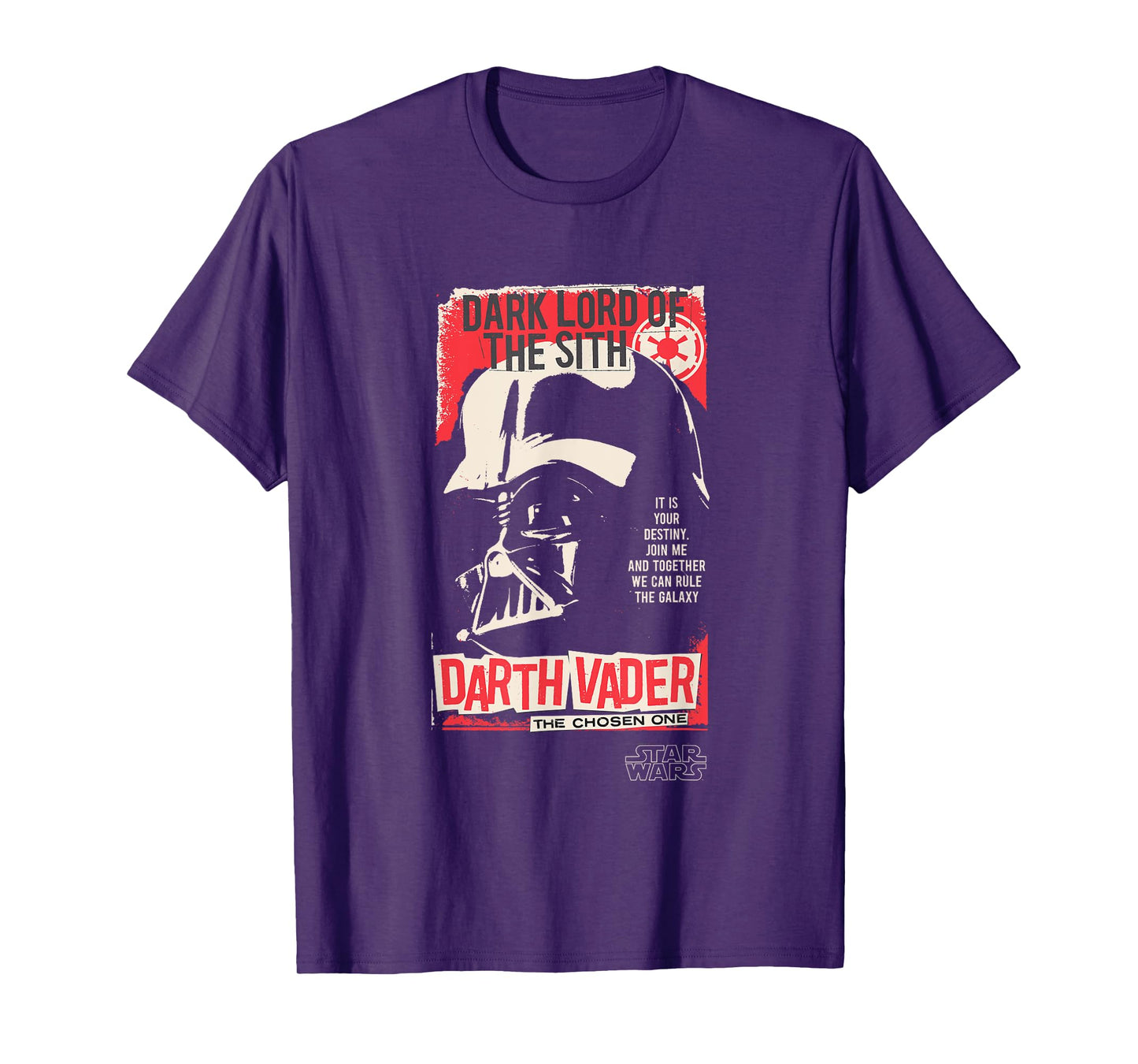 Star Wars Darth Vader The Chosen One Punk Poster T-Shirt