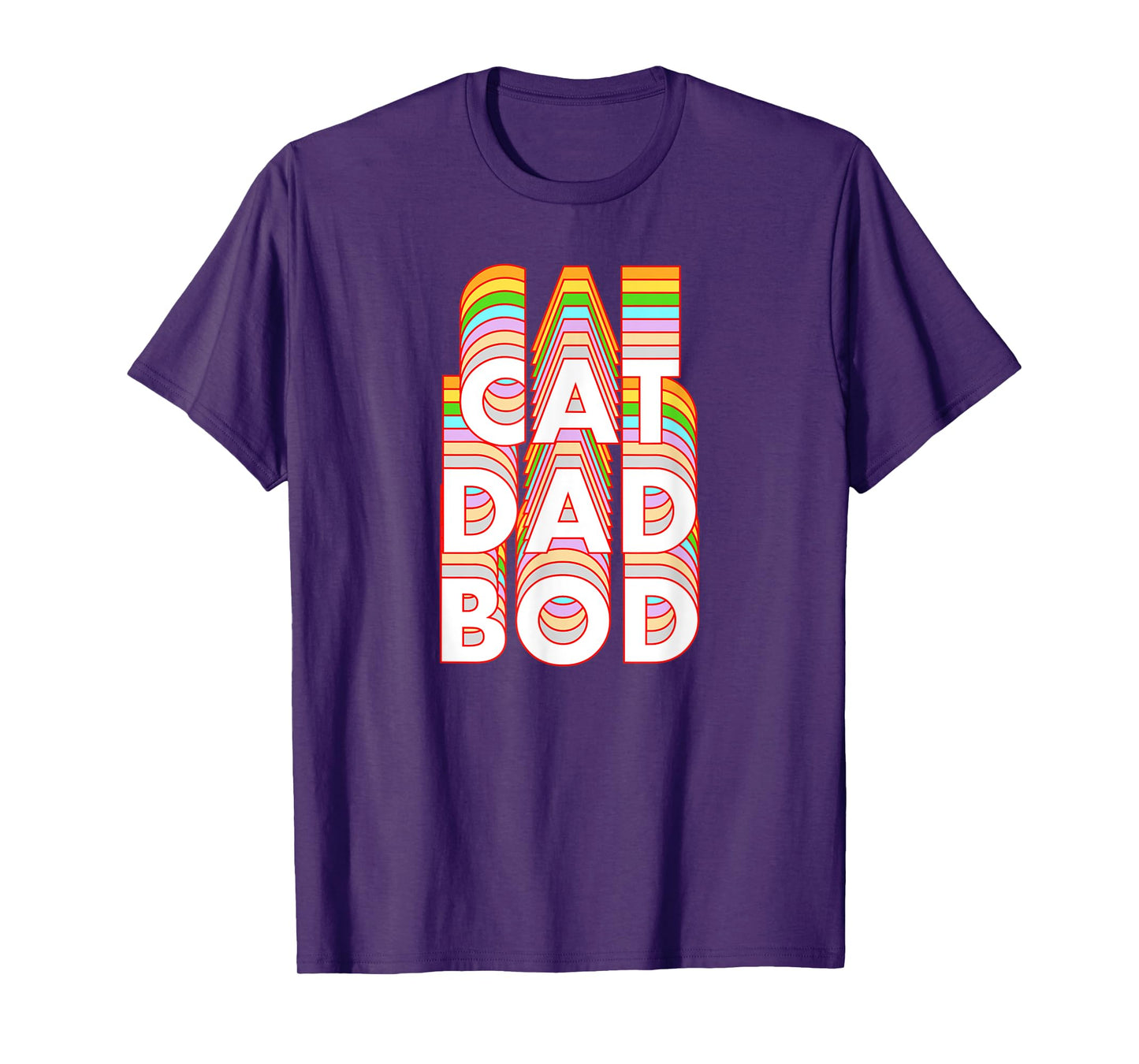Funny Cat Dad Bod Pet Owner Fitness Gym Gift T-Shirt for Men Women