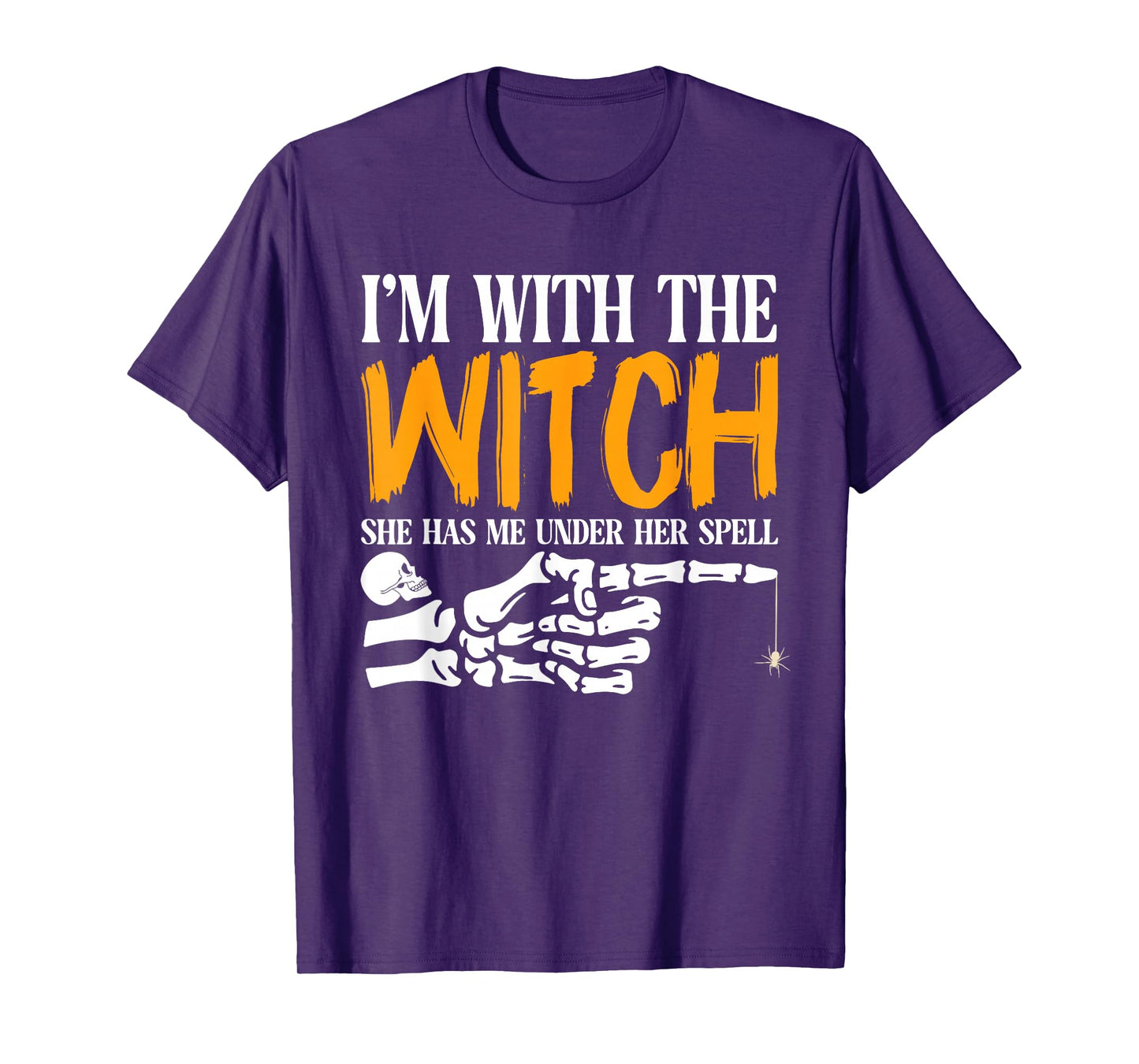 I'm with The Witch Funny Halloween Couple Costume Party T-Shirt