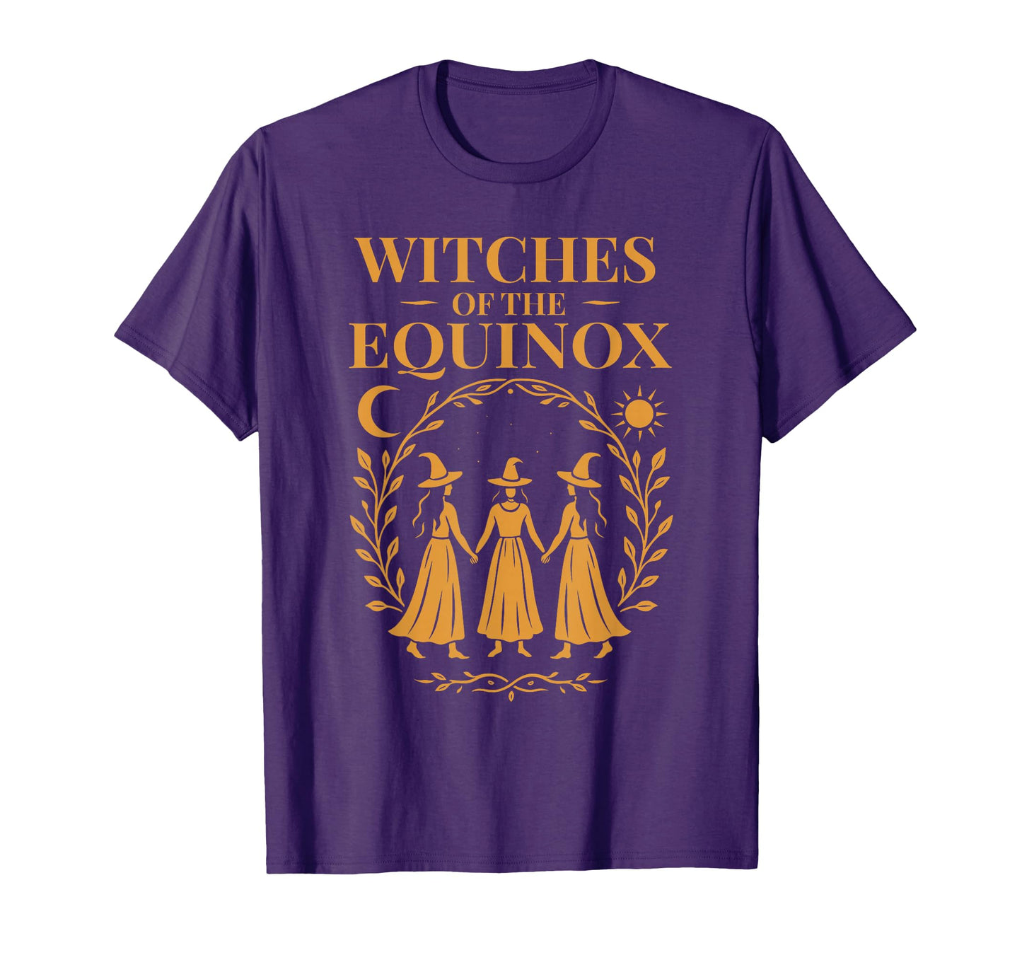 Witches Dance of The Equinox Autumn Pagan Ritual Circle T-Shirt