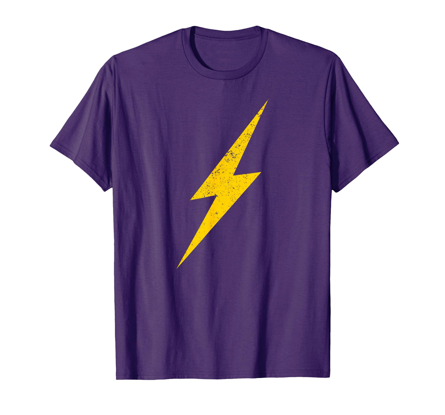 Yellow Lightning Bolt Electrical Storm Graphic Icon T-Shirt