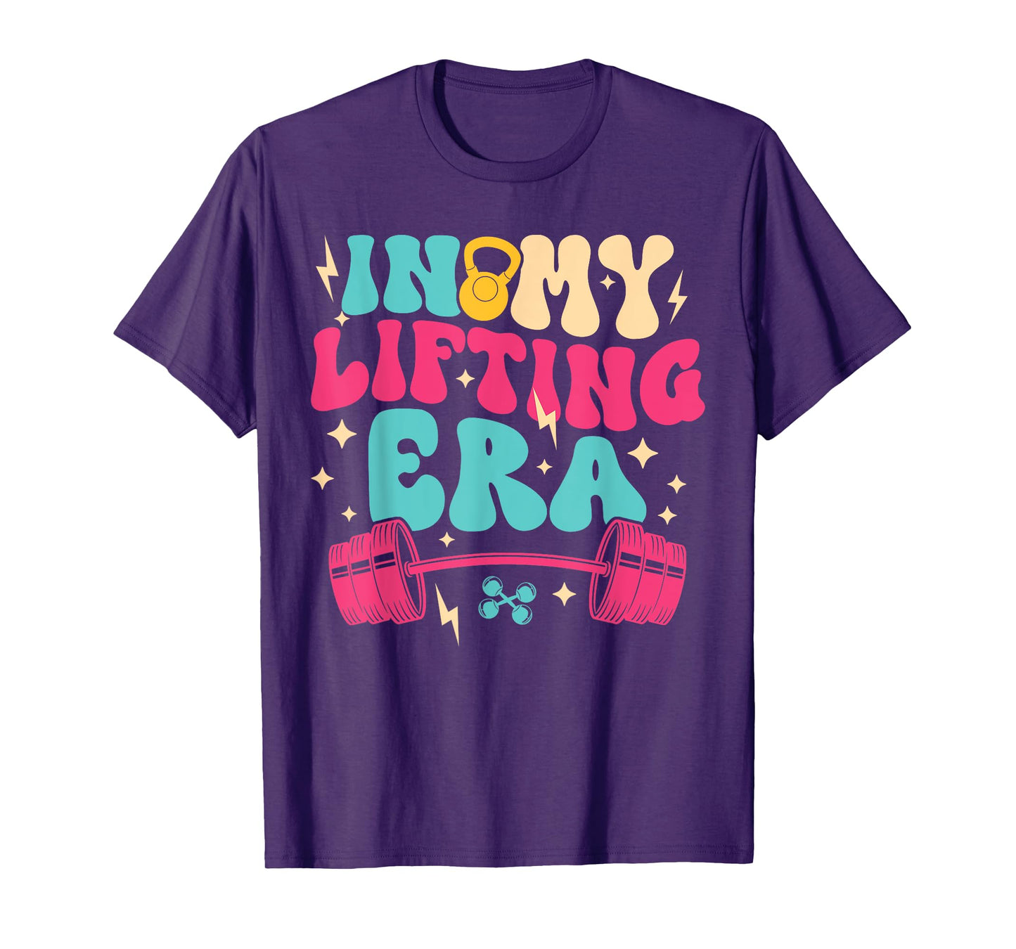 In My Lifting Era Groovy Squat Weight Gym Fitness Workout T-Shirt