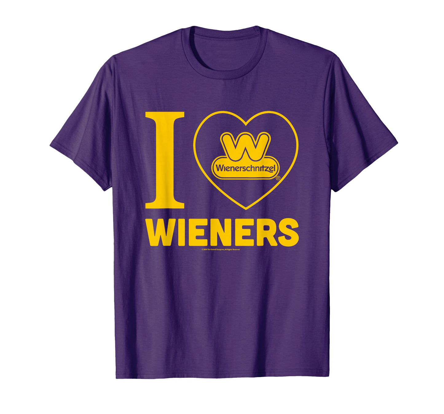 Wienerschnitzel I Love Wieners Big Chest Logo T-Shirt