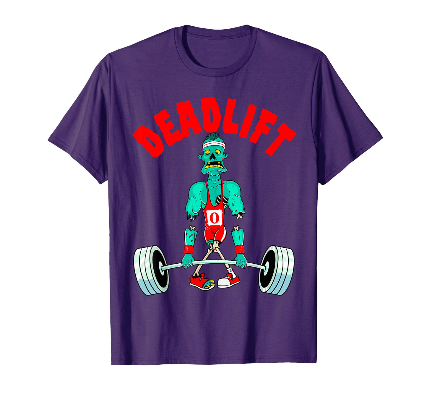 Halloween Workout Zombie Deadlift Weightlifting Men Women T-Shirt