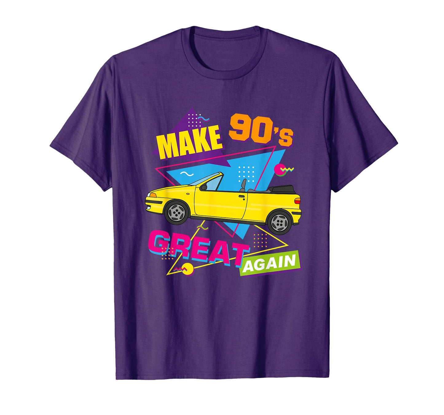 Make 90s Great Again Fiat Punto Cabrio Car 90s Vintage T-Shirt