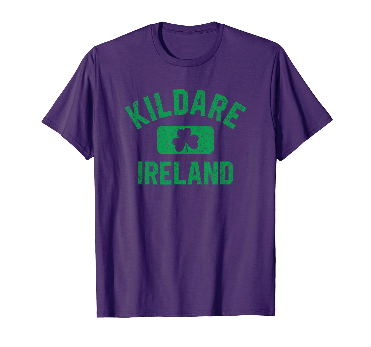 Kildare Ireland Gym Style Distressed Green Print T-Shirt