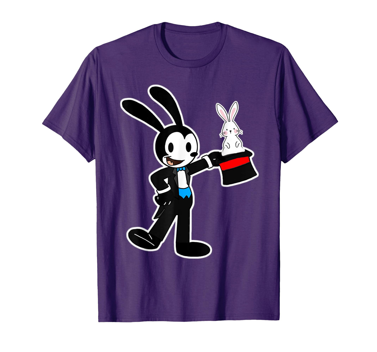 Oswald Rabbit Magician pulls Rabbit out of Hat T-Shirt