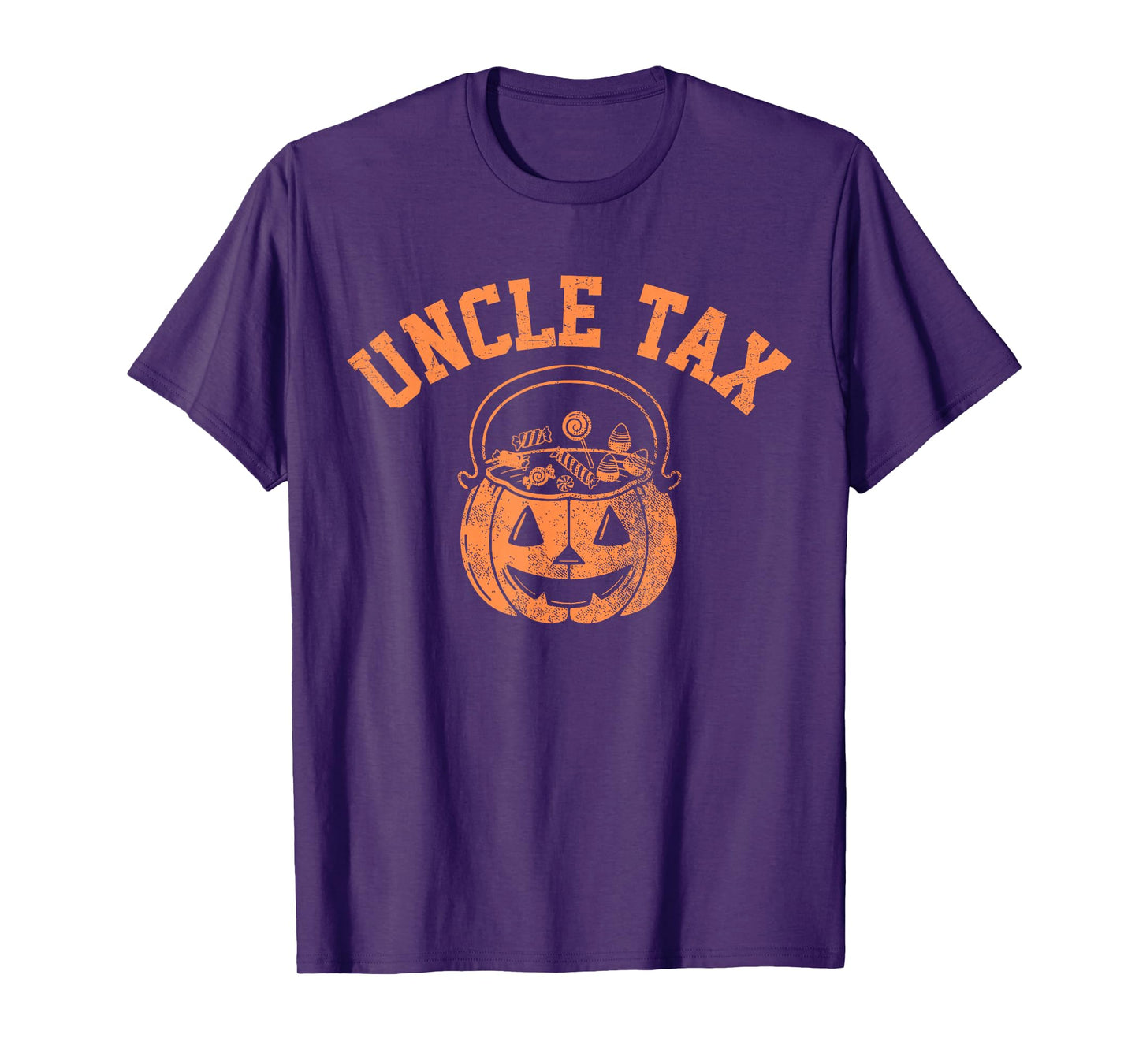 Vintage Uncle Tax Halloween Pumpkin Spooky Trick or Treat T-Shirt
