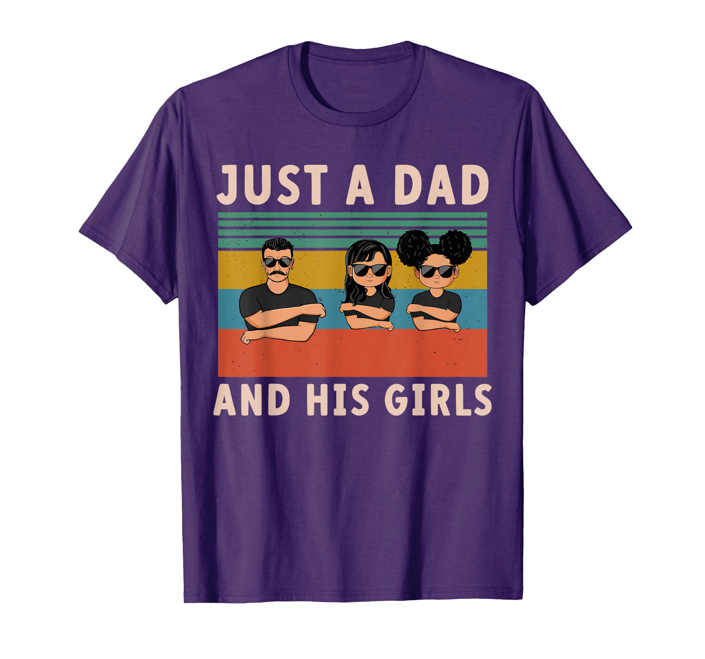 Just A Dad And His Girl Daddy Father's Day 2024 T-Shirt