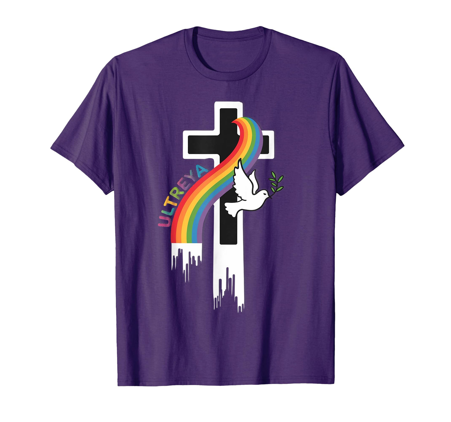 DeColores Cursillo Rainbow Rooster Catholic T-Shirt
